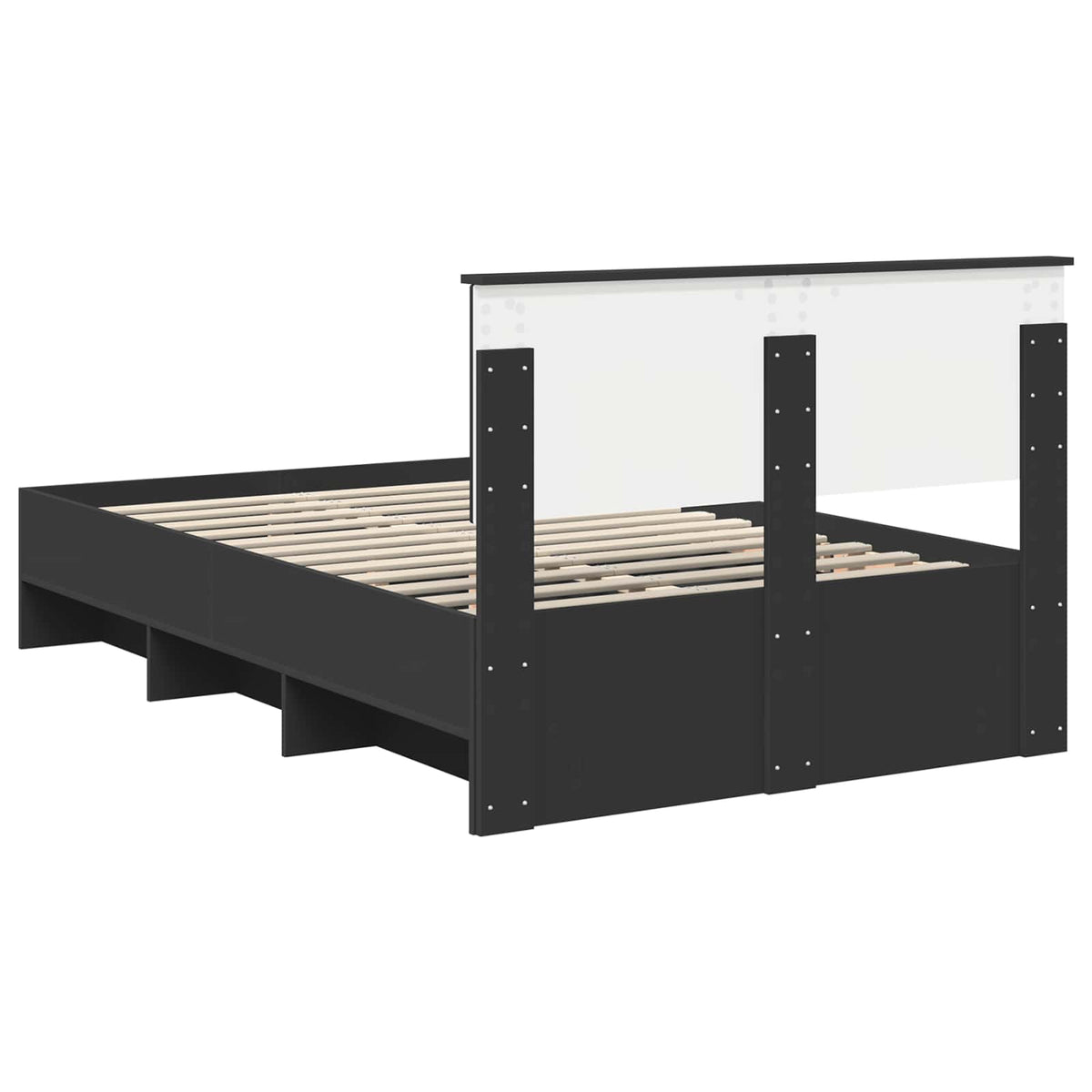 Bed Frame Black 120 x 200 cm Engineered Wood