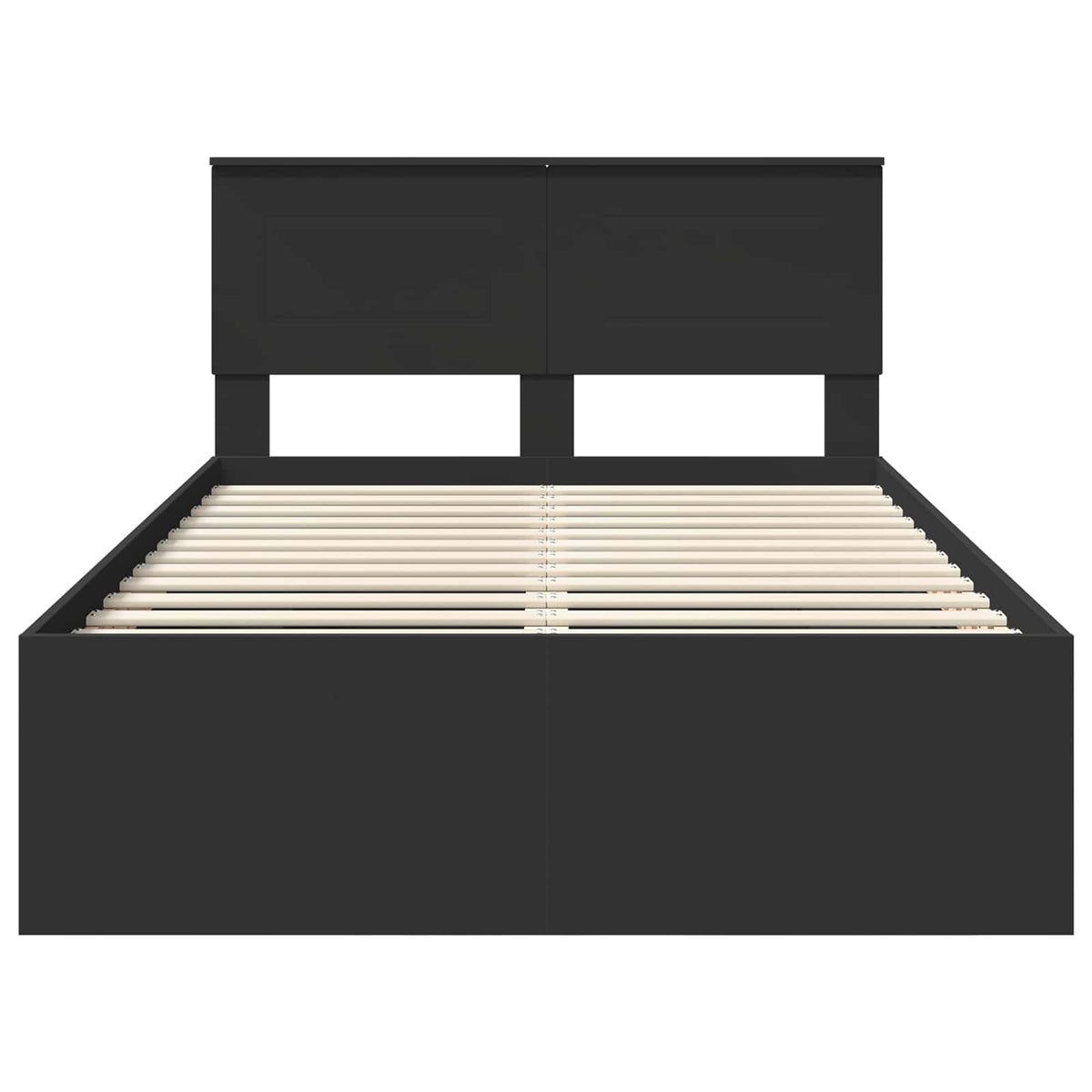 Bed Frame Black 120 x 200 cm Engineered Wood