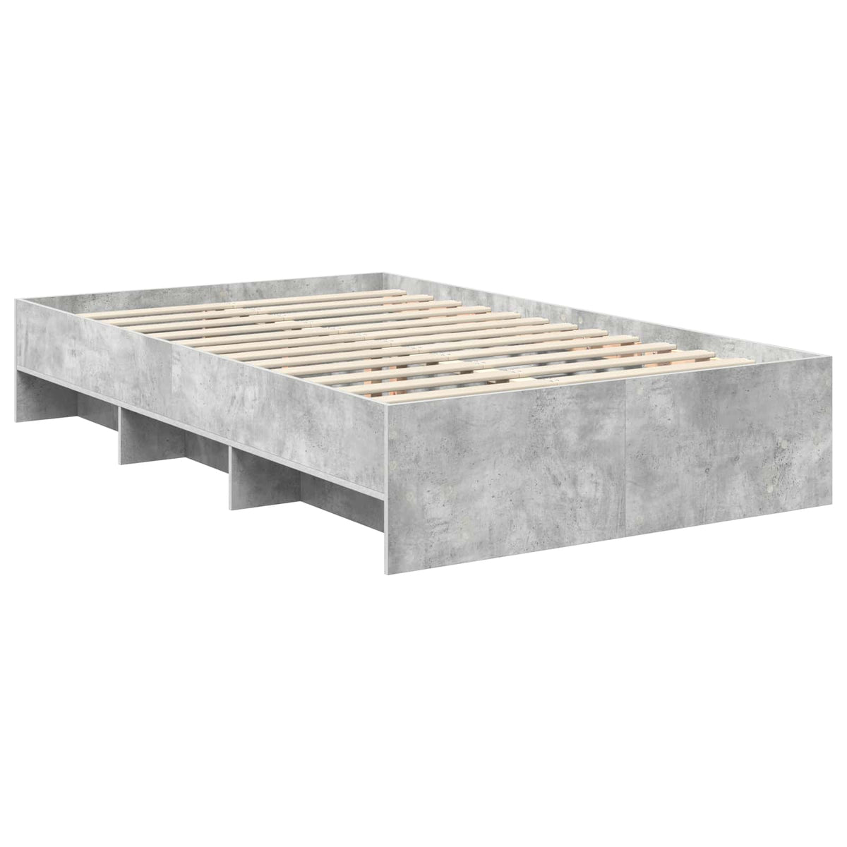Bed Frame Concrete Grey 120 x 200 cm Engineered Wood