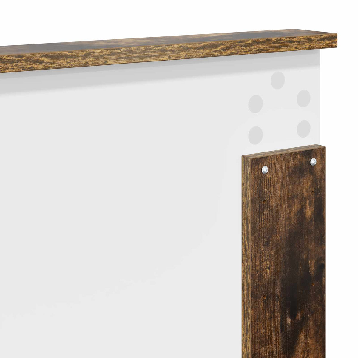 Bed Frame Smoked Oak 120 x 200 cm Engineered Wood