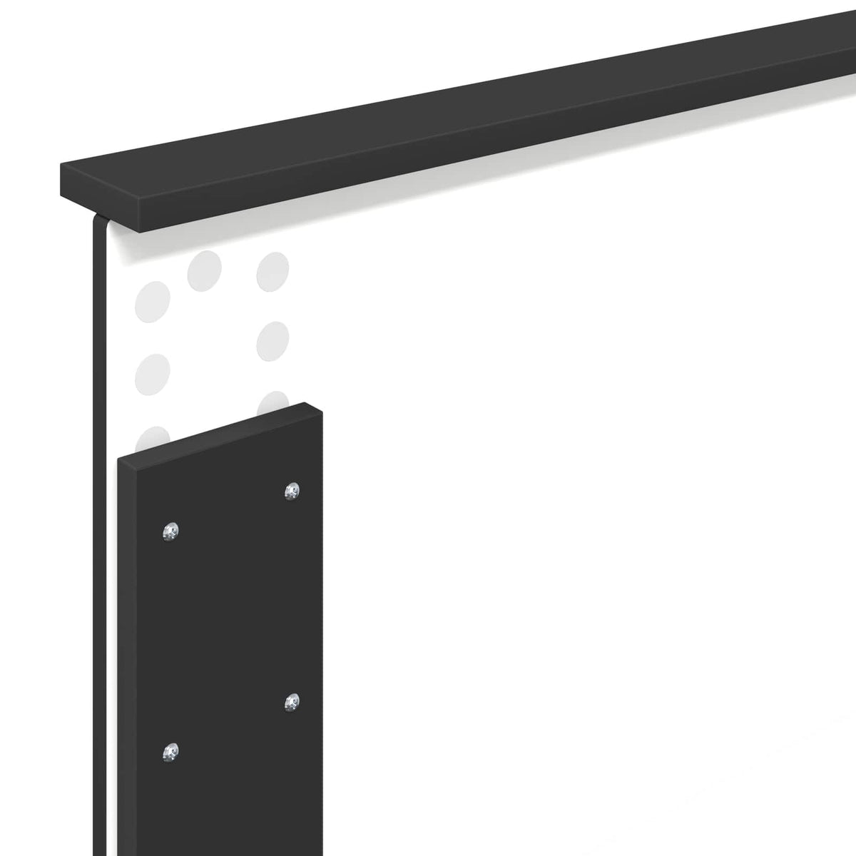 Bed Frame Black 75 x 190 cm Engineered Wood