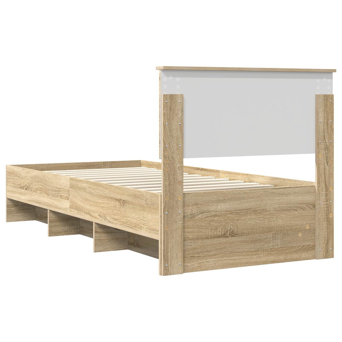 Bed Frame Sonoma Oak 75 x 190 cm Engineered Wood