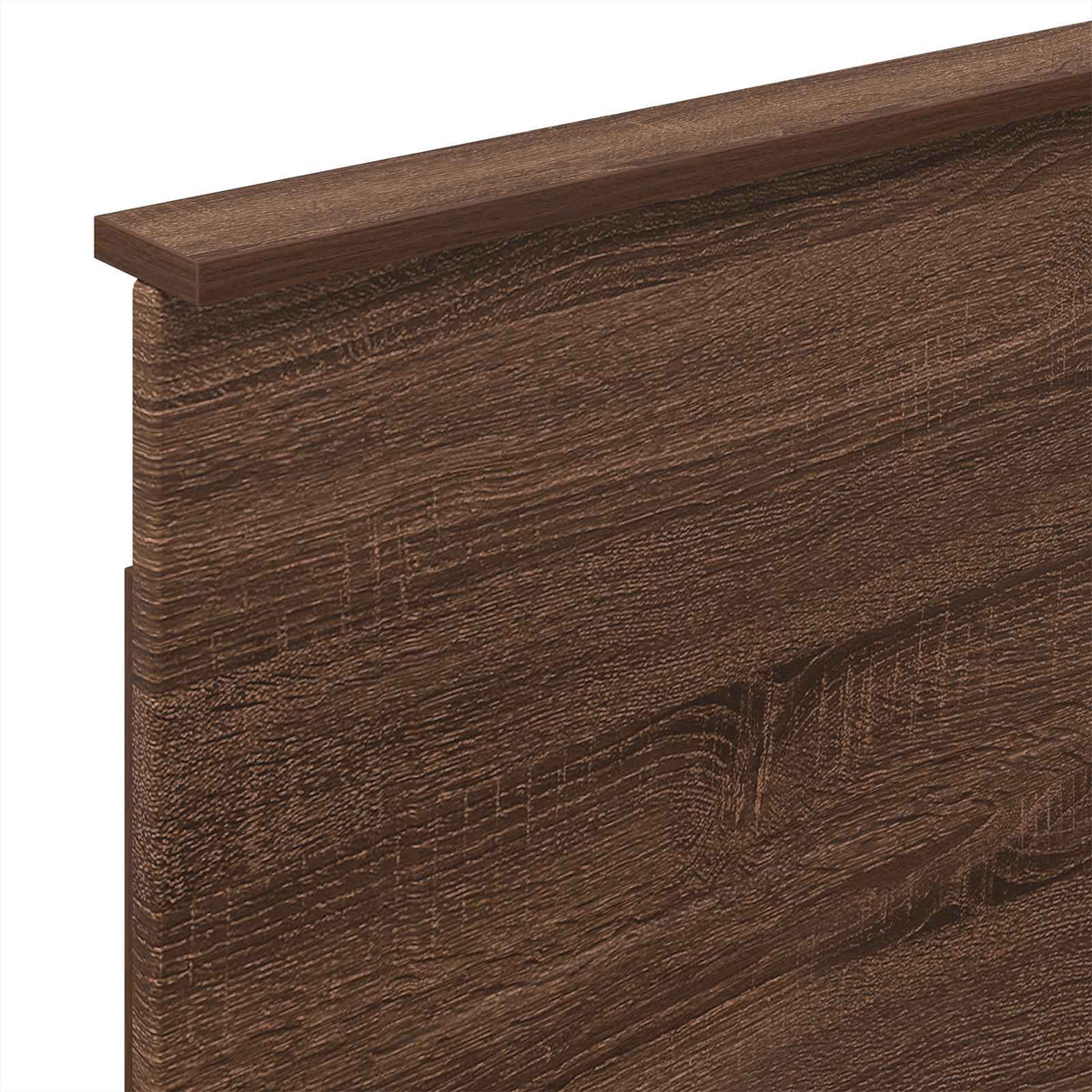 Bed Frame Brown Oak 75 x 190 cm Engineered Wood