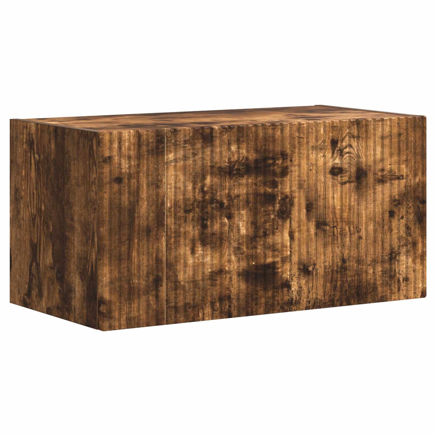 TV Wall Cabinet Set 4 pcs Smoked Oak Engineered Wood