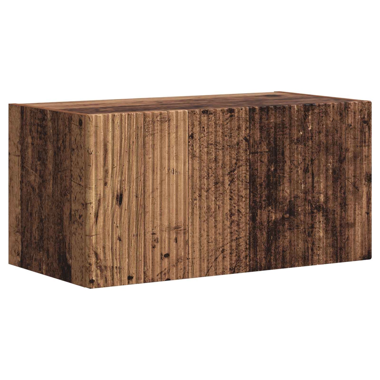TV Wall Cabinet Set Wall-mounted 4 pcs Old Wood Engineered Wood