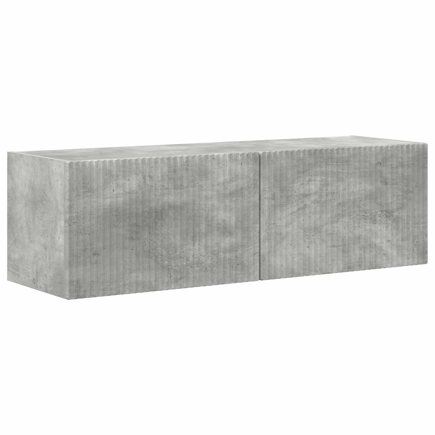 TV Wall Cabinet Set 4 pcs Concrete Grey Engineered Wood