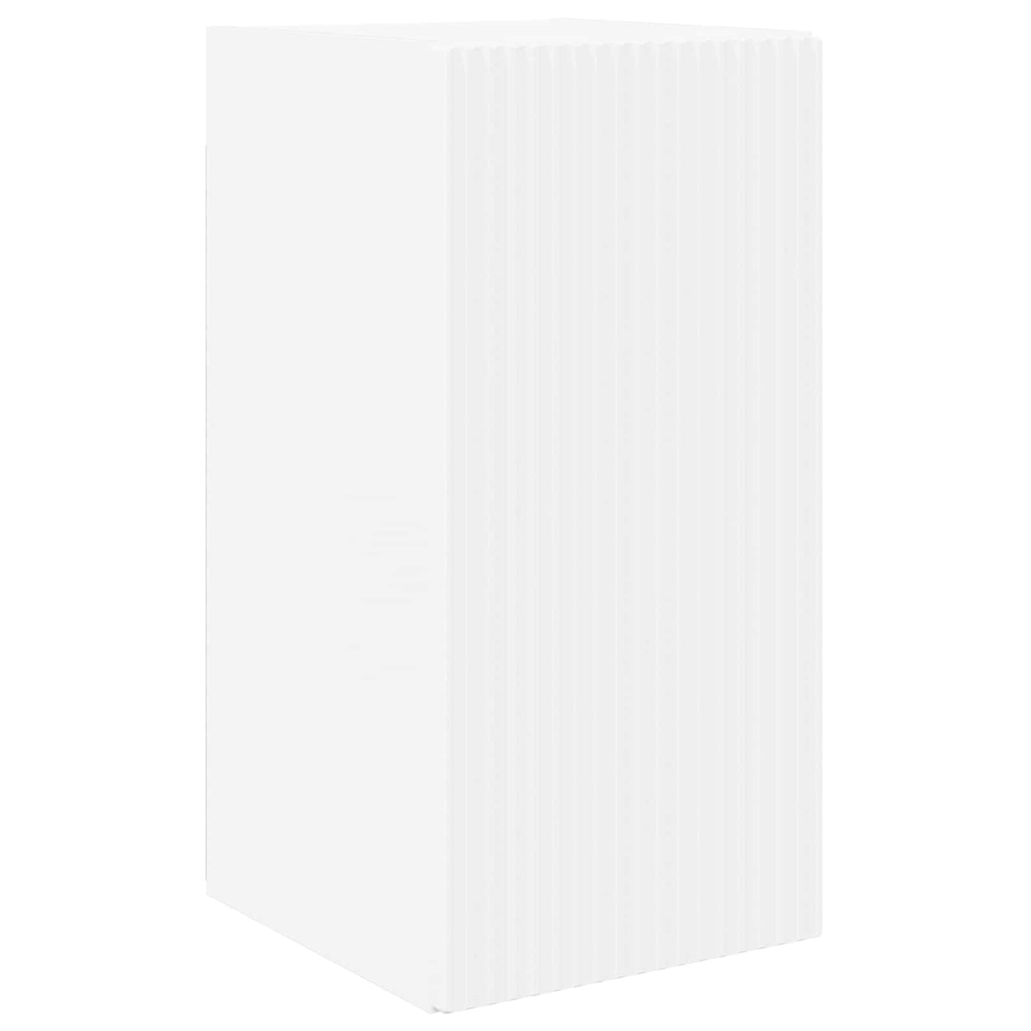TV Wall Cabinet Set Wall-mounted 4 pcs White Engineered Wood