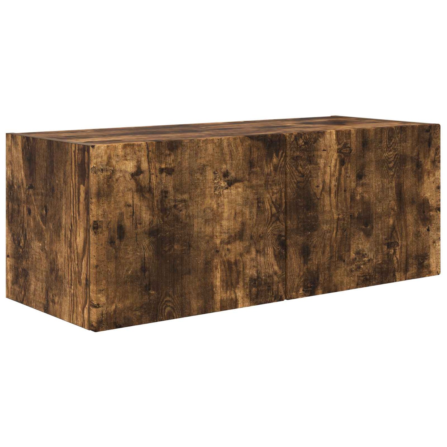 TV Wall Cabinet Set 4 pcs Smoked Oak Engineered Wood