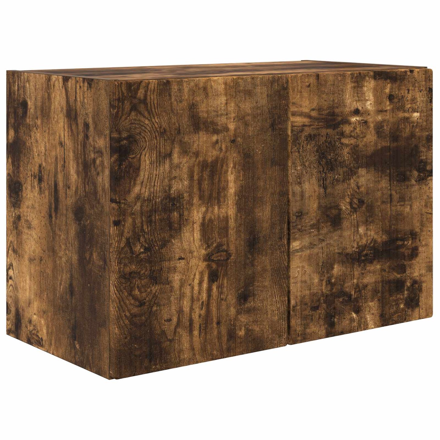 TV Wall Cabinet Set 4 pcs Smoked Oak Engineered Wood