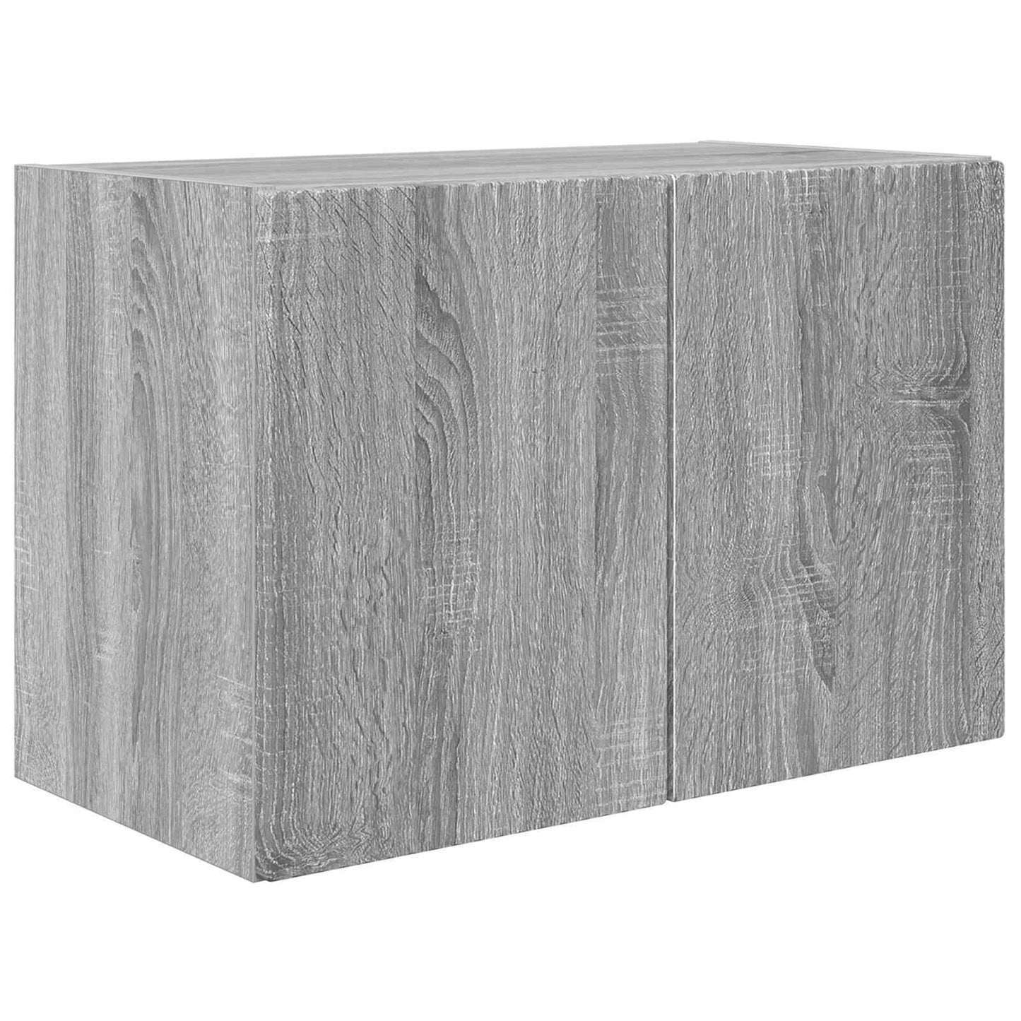 TV Wall Cabinet Set 4 pcs Grey Sonoma Engineered Wood