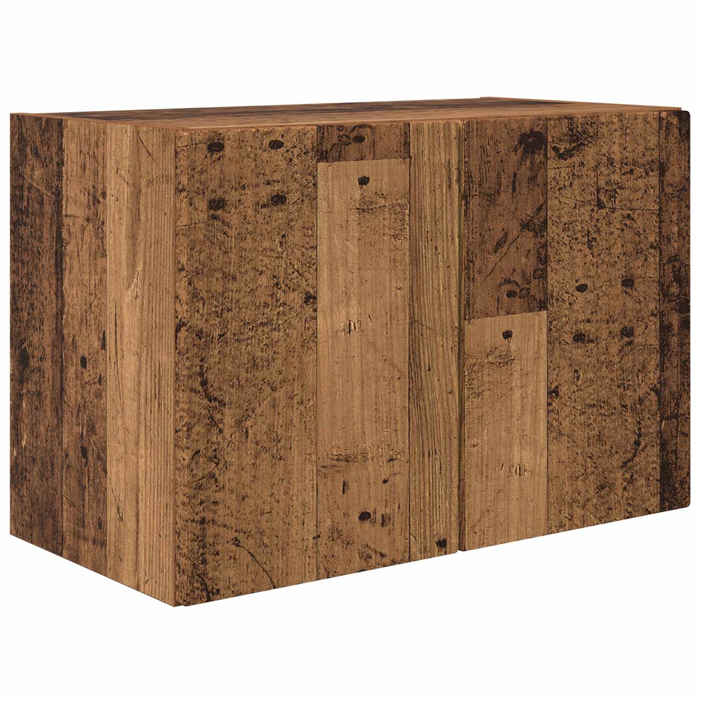 TV Wall Cabinet Set Wall-mounted 4 pcs Old Wood Engineered Wood