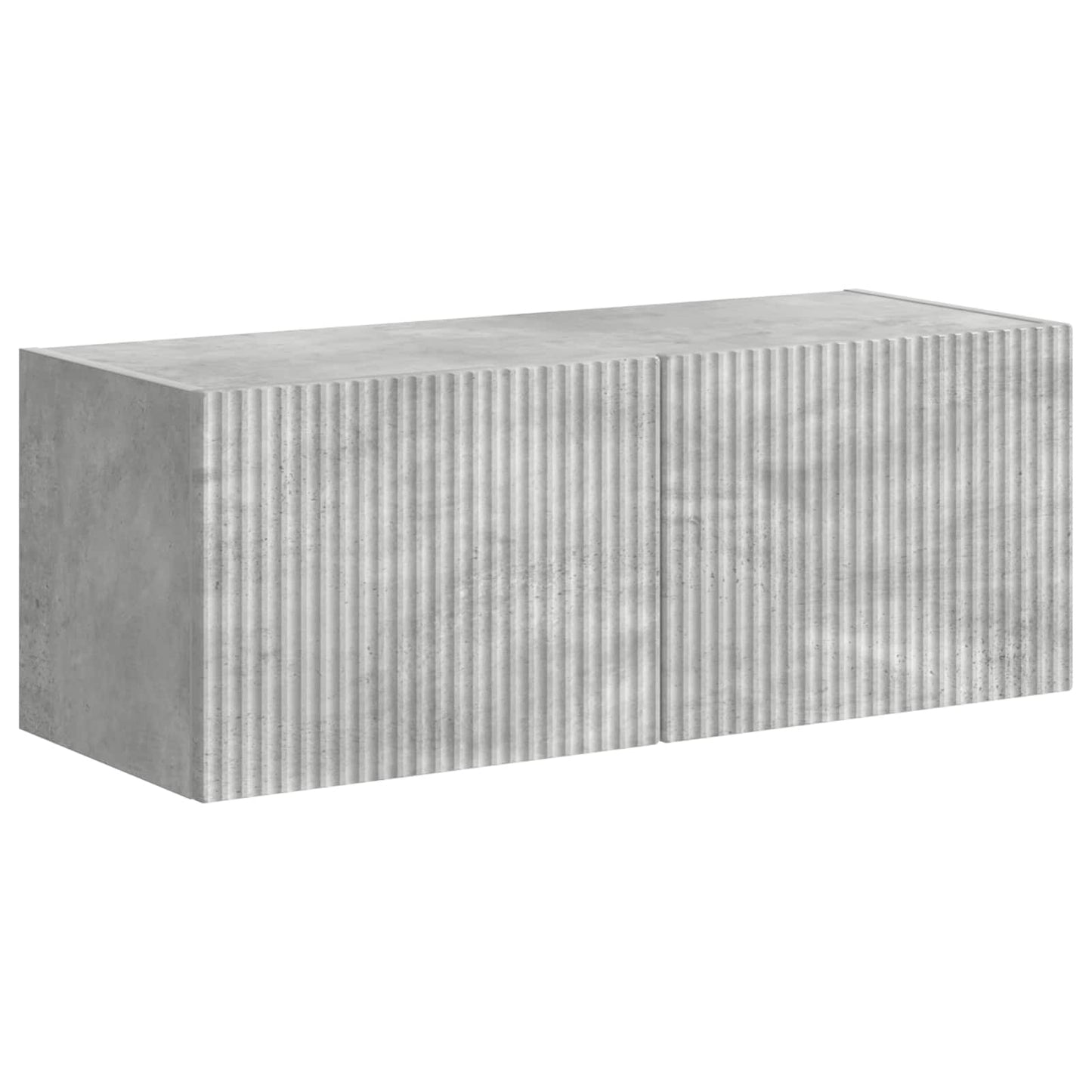 TV Wall Cabinet Set Wall-mounted 6 pcs Concrete Grey