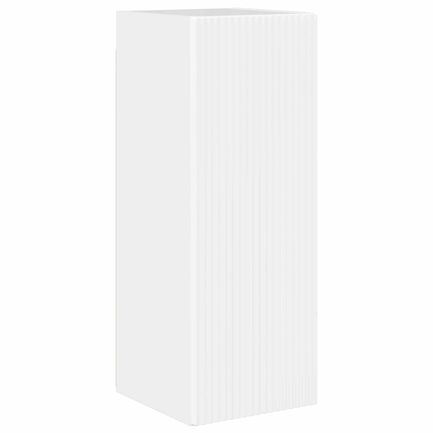 TV Wall Cabinet Set Wall-mounted 6 pcs High Gloss White