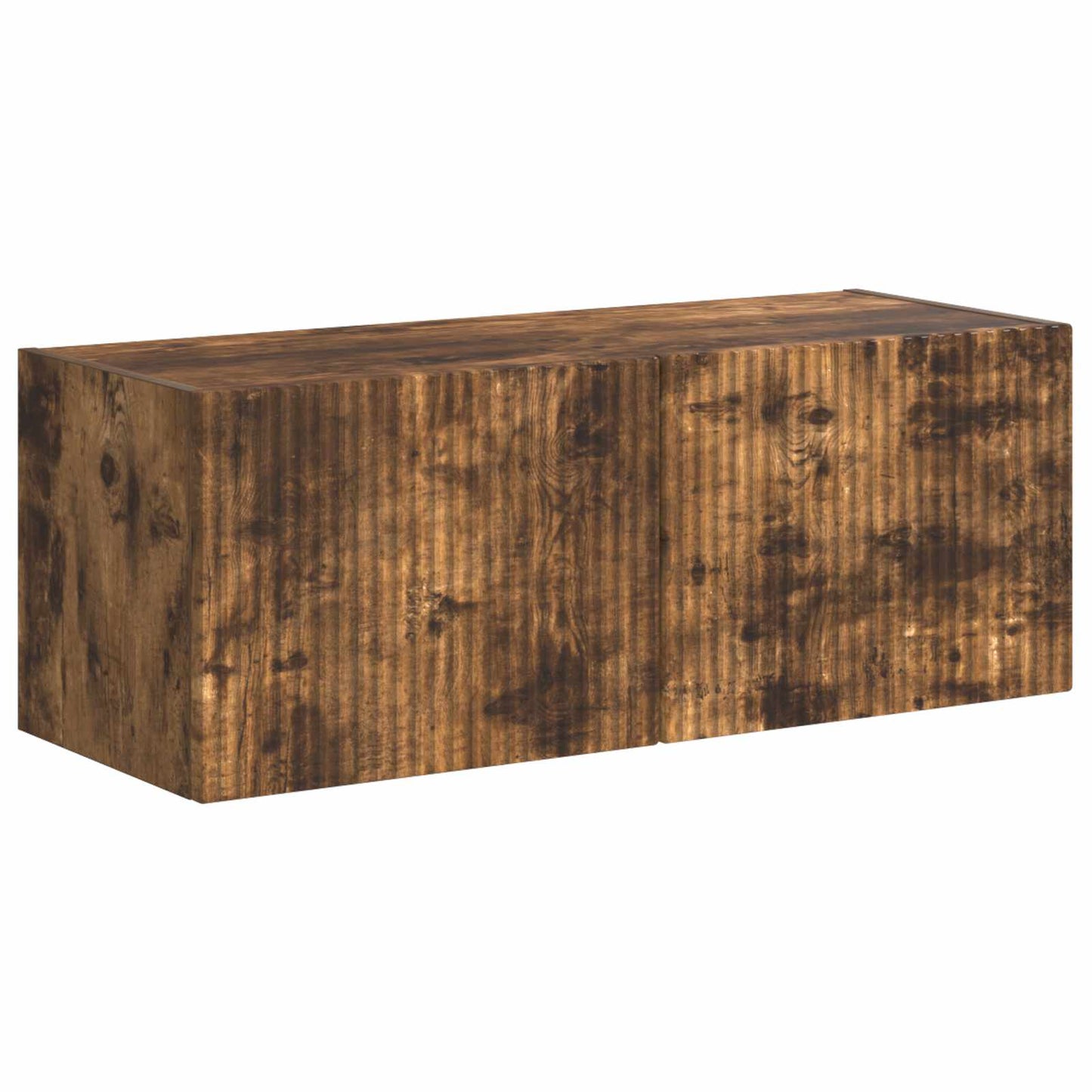 TV Wall Cabinet Set Wall-mounted 6 pcs Smoked Oak