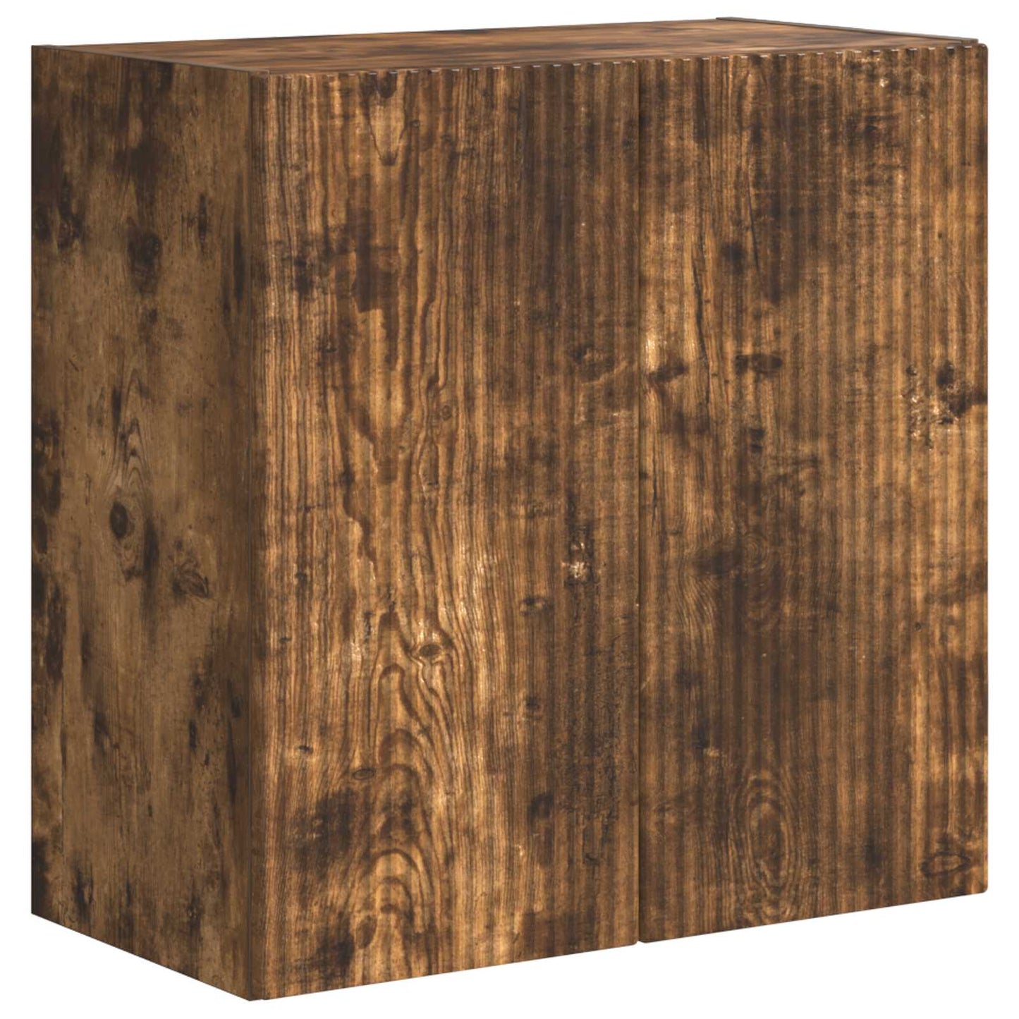 TV Wall Cabinet Set Wall-mounted 6 pcs Smoked Oak