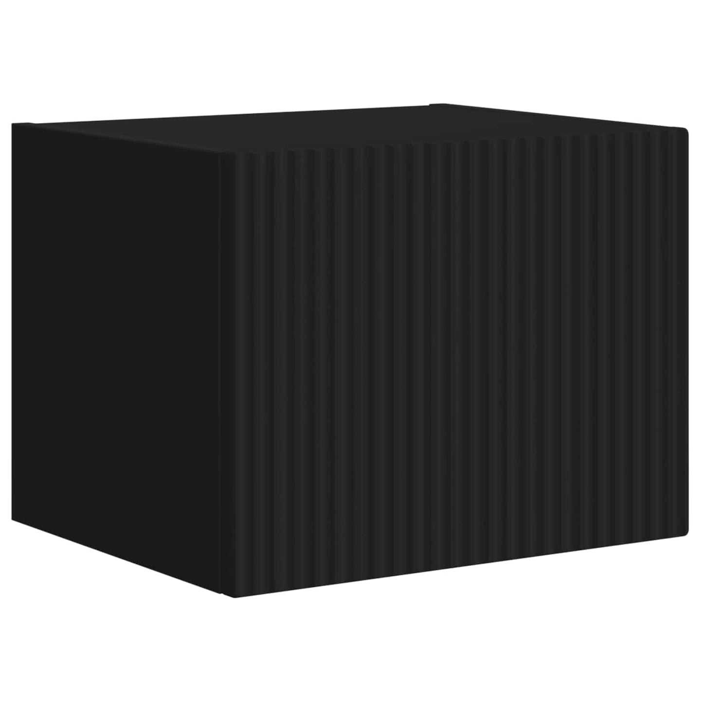 TV Wall Cabinet Set 6 pcs Black