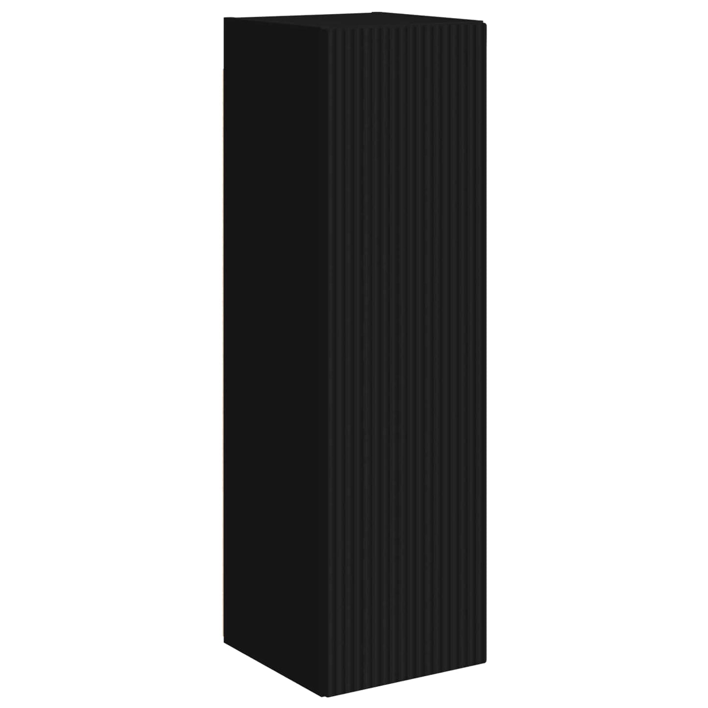 TV Wall Cabinet Set 6 pcs Black