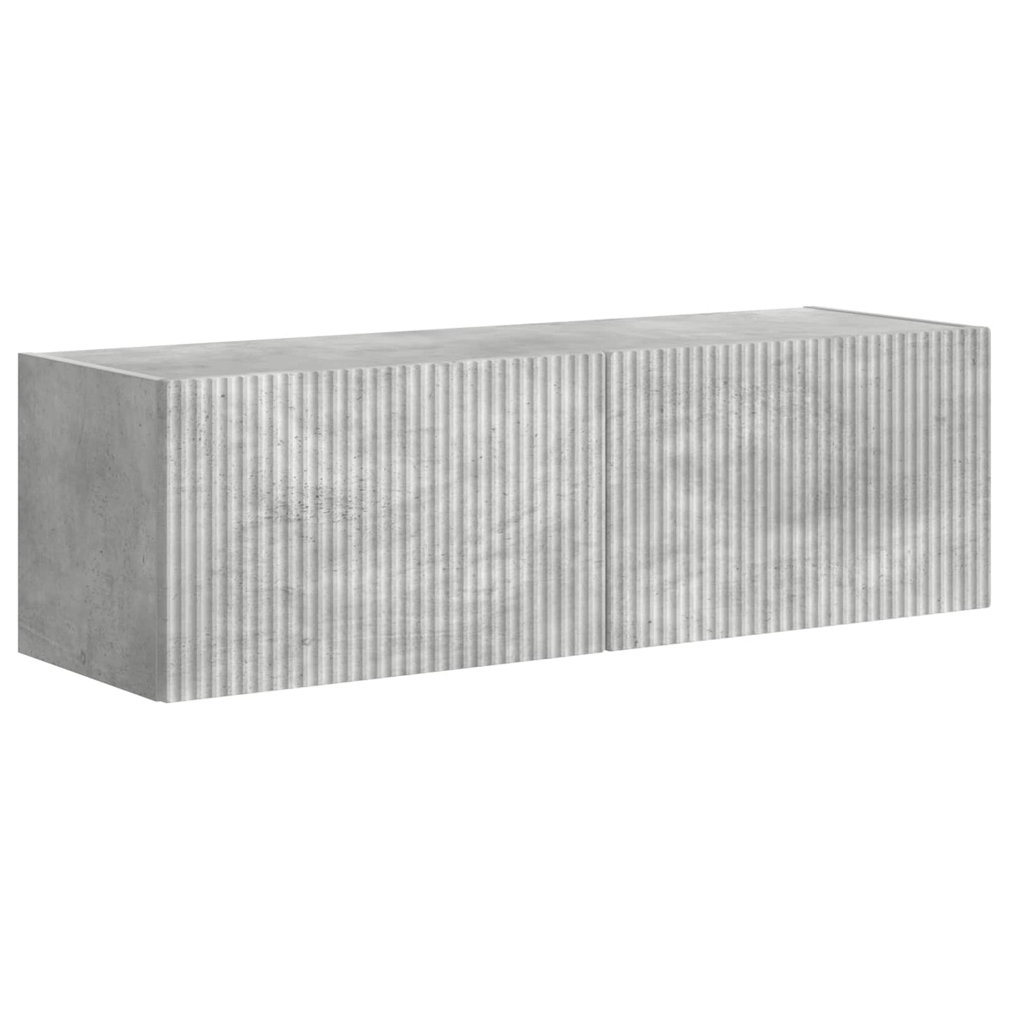 TV Wall Cabinet Set Wall-mounted 6 pcs Concrete Grey