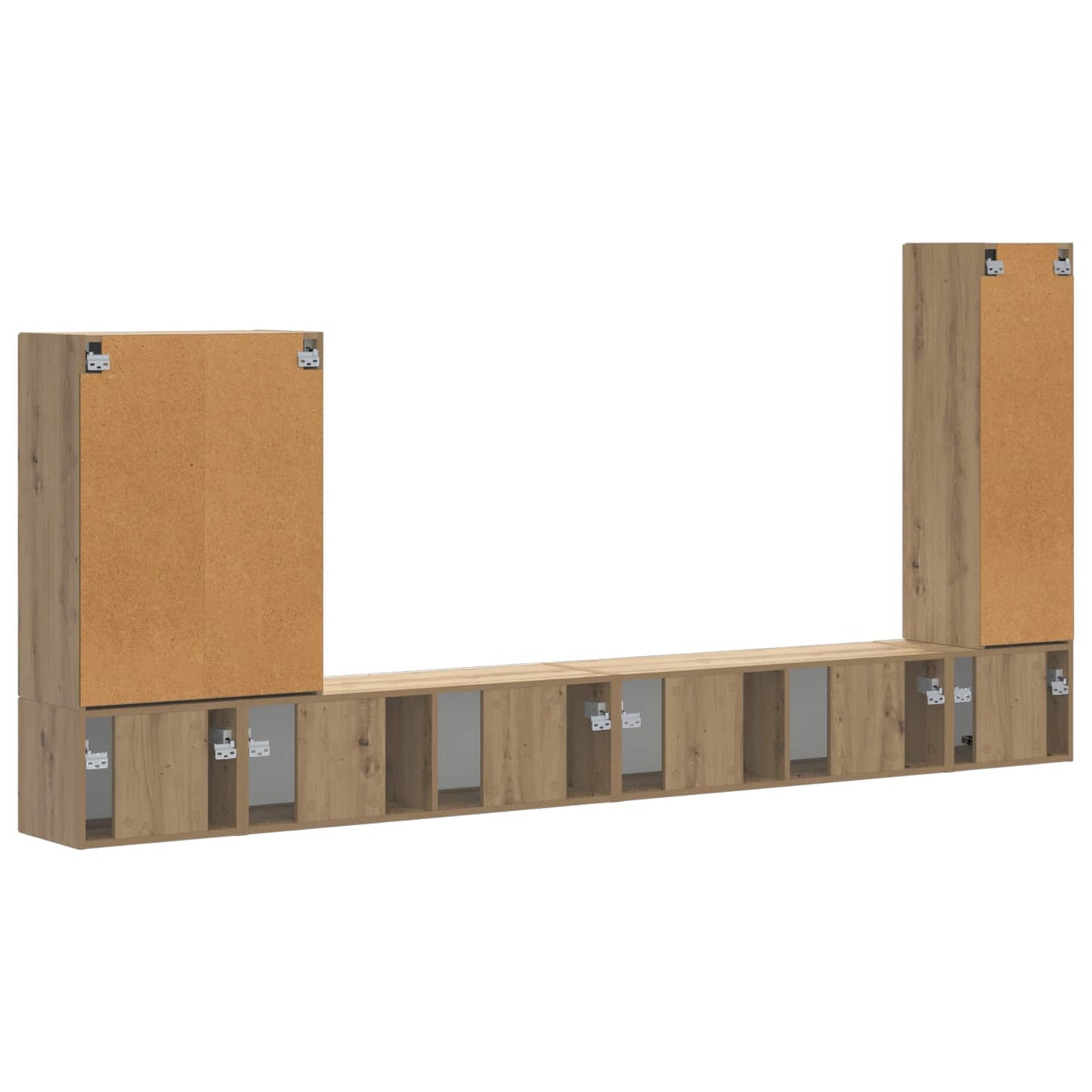 TV Wall Cabinet Set 6 pcs Artisan Oak