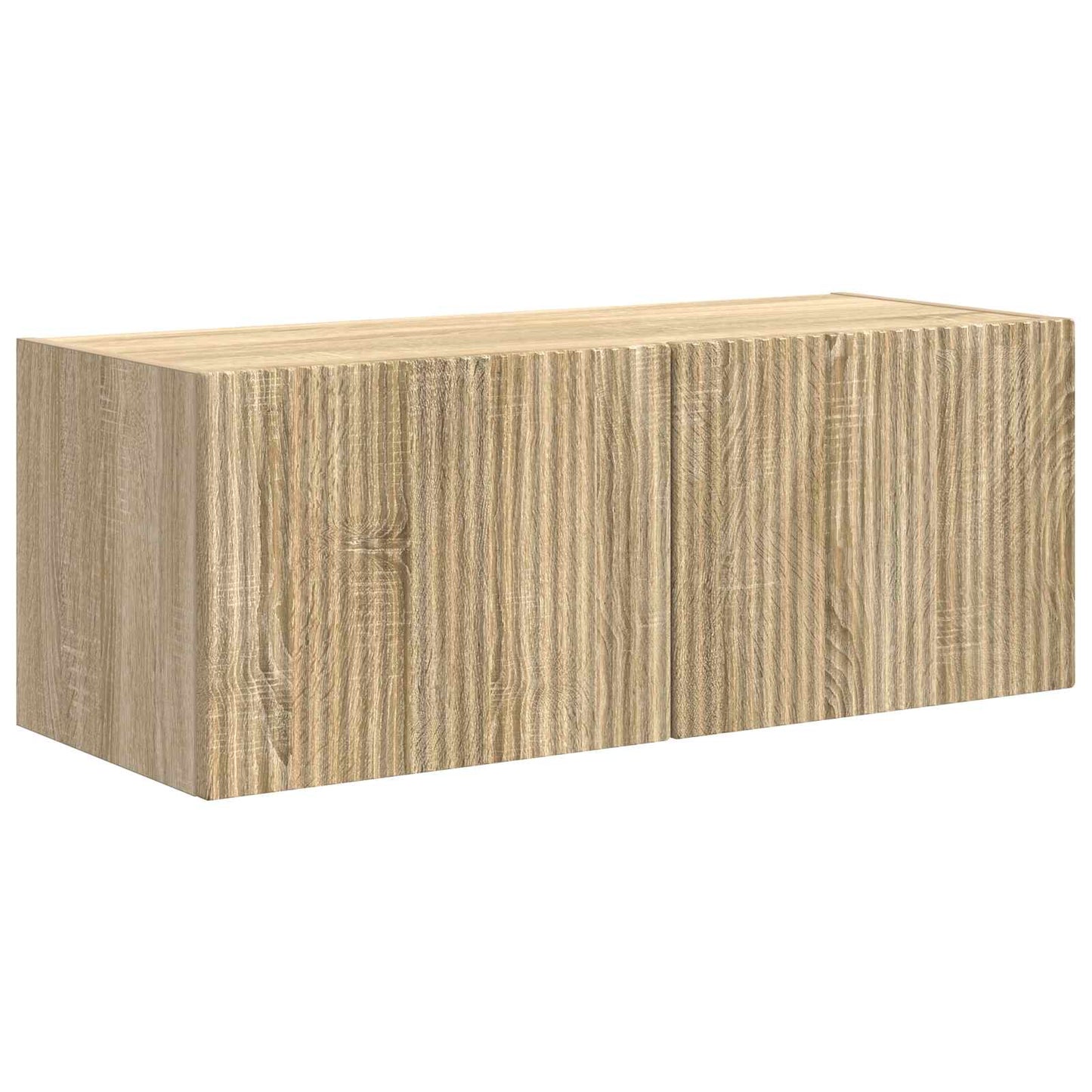 TV Cabinet Set Wall-mounted 2 pcs Sonoma Oak Engineered Wood