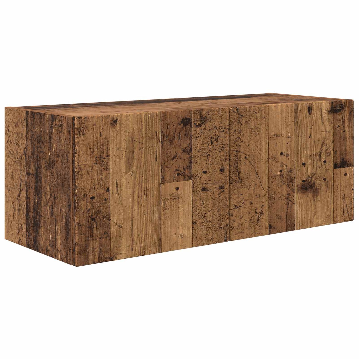 TV Cabinet Set Wall-mounted 2 pcs Old Wood Engineered Wood