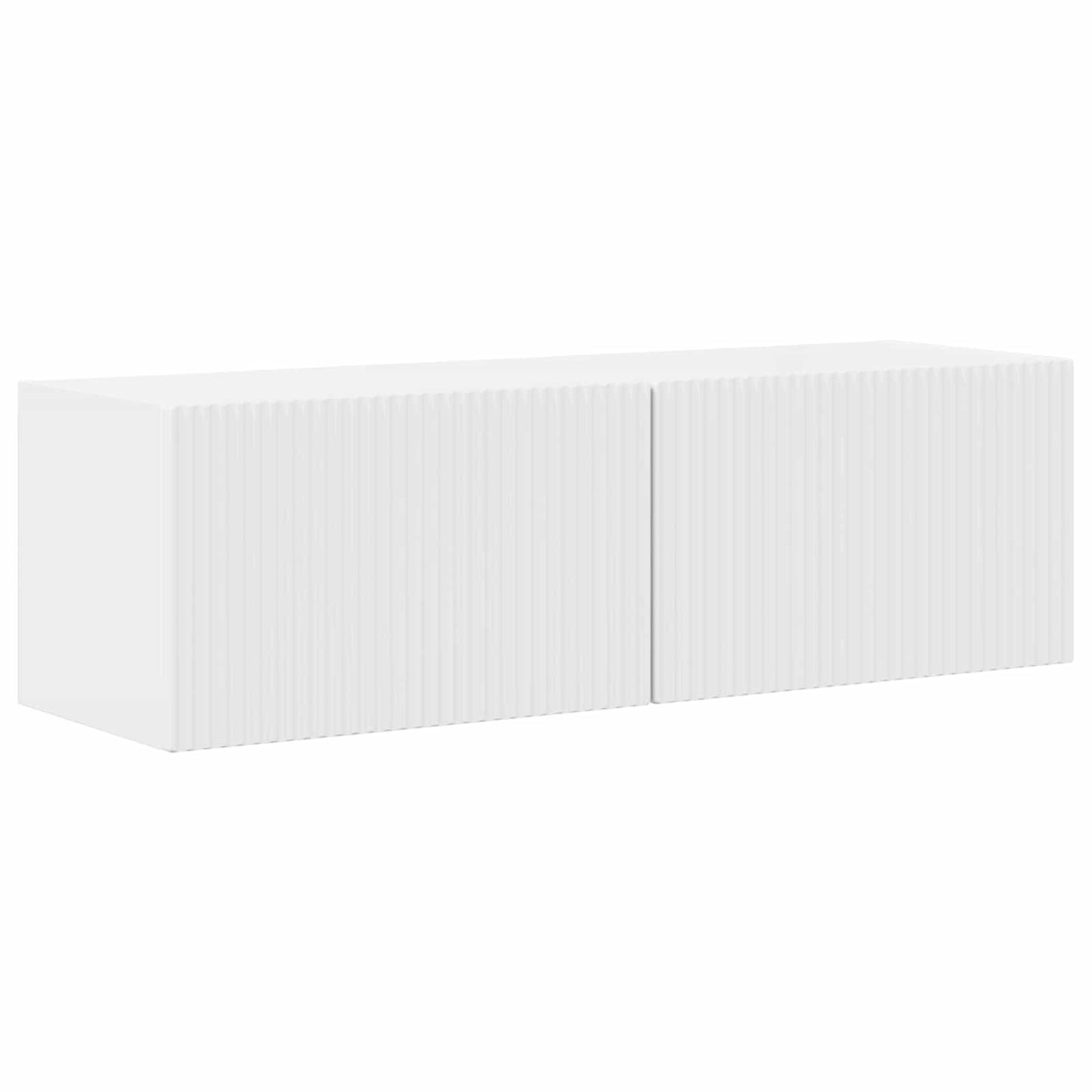 TV Cabinet Set 3 pcs High Gloss White Engineered Wood