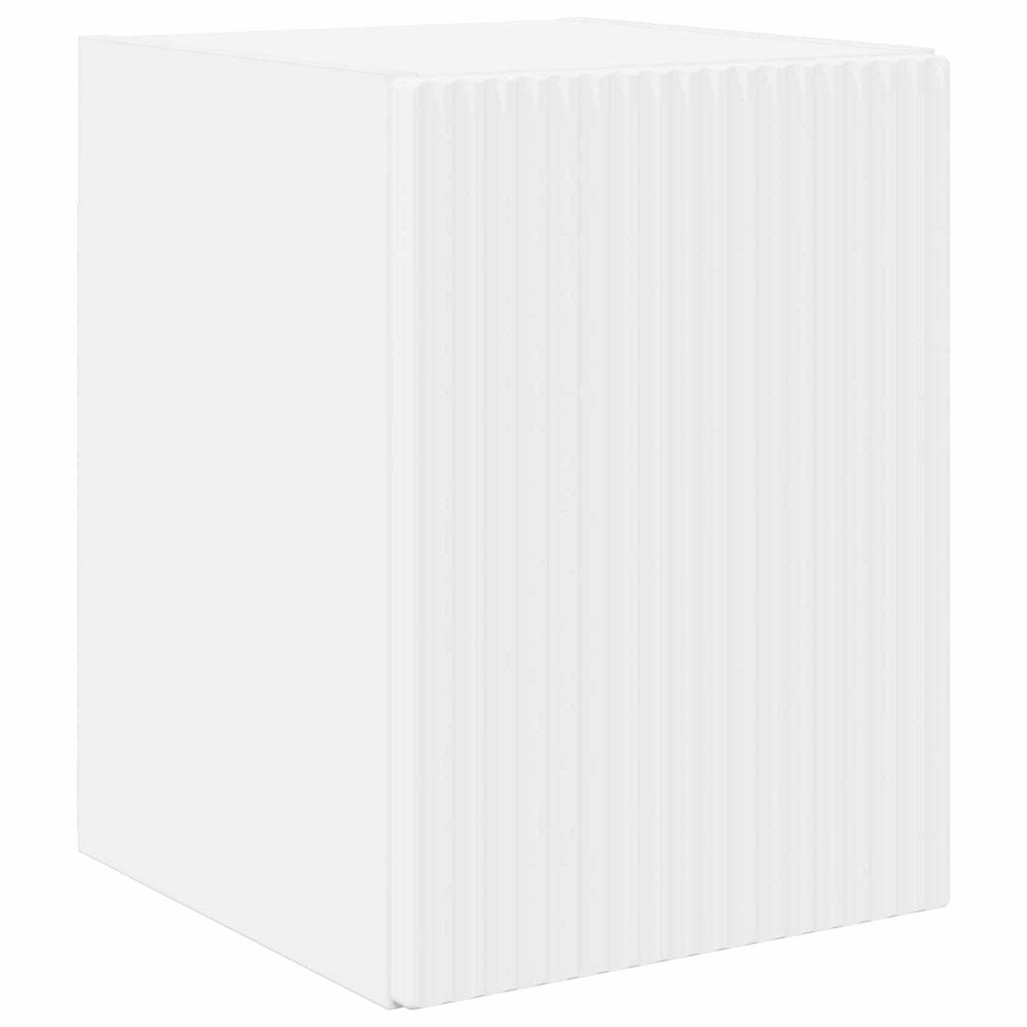 TV Cabinet Set Wall-mounted 4 pcs White Engineered Wood