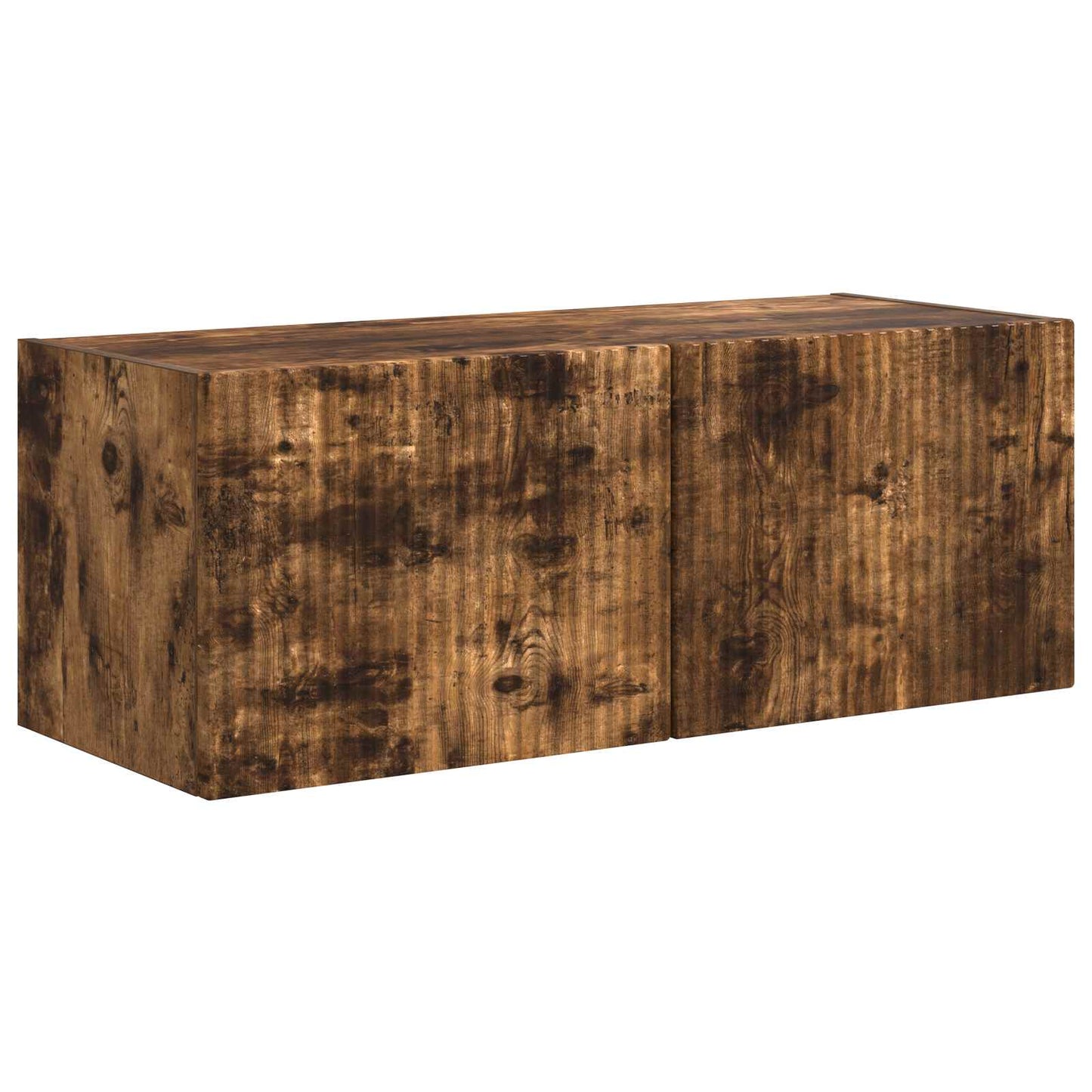 TV Cabinet Set Wall-mounted 3 pcs Smoked Oak Engineered Wood