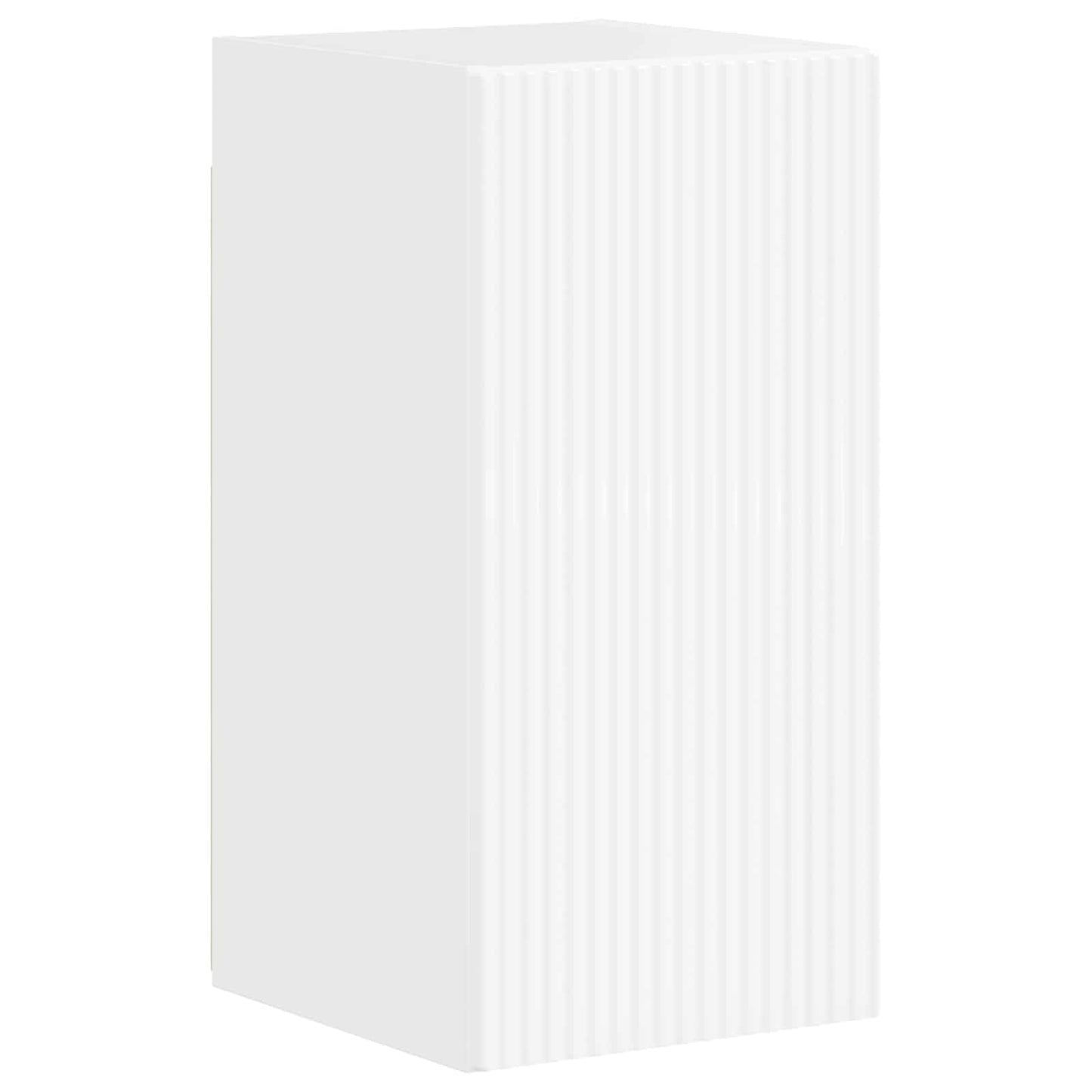 TV Cabinet Set 4 pcs High Gloss White Engineered Wood