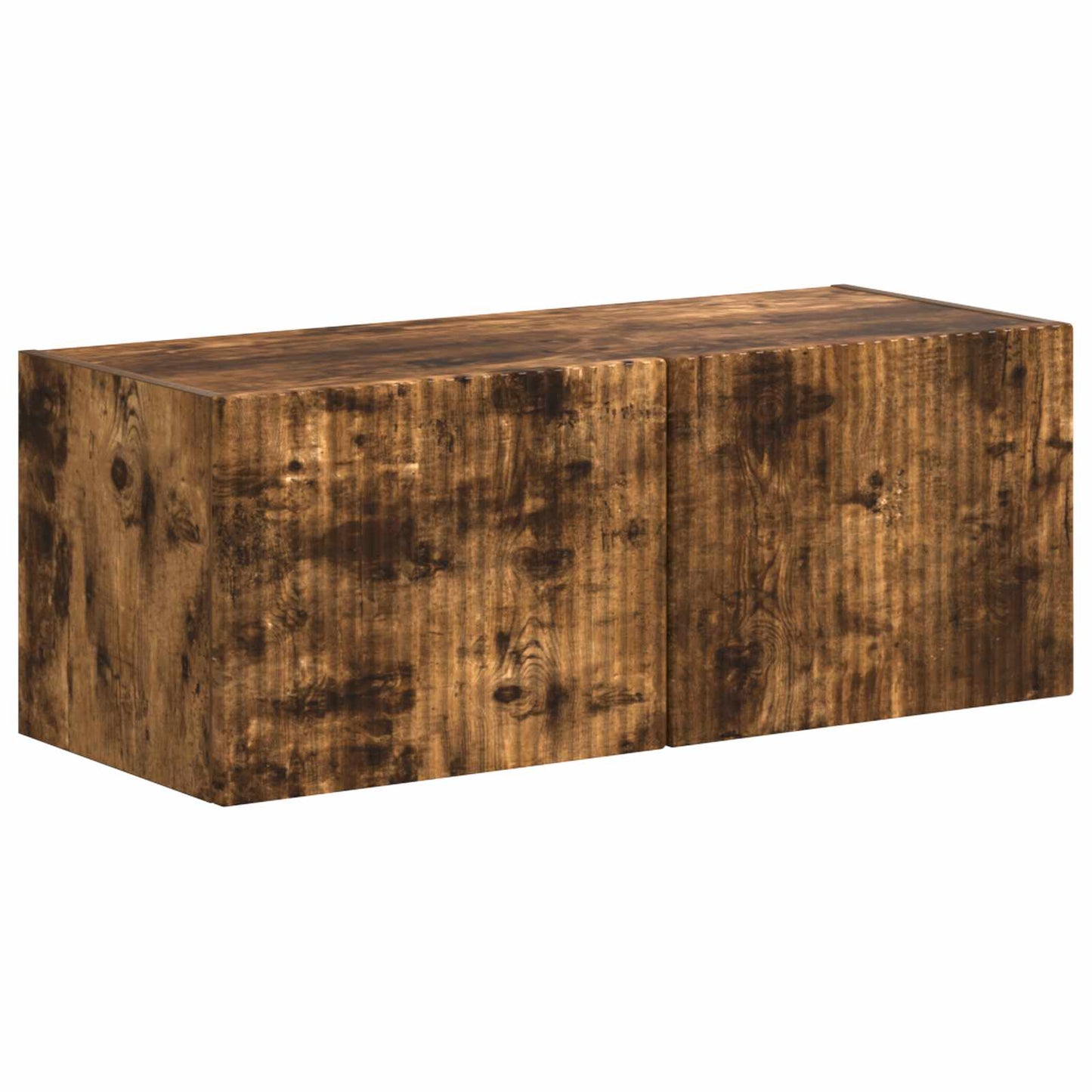 TV Cabinet Set Wall-mounted 4 pcs Smoked Oak Engineered Wood