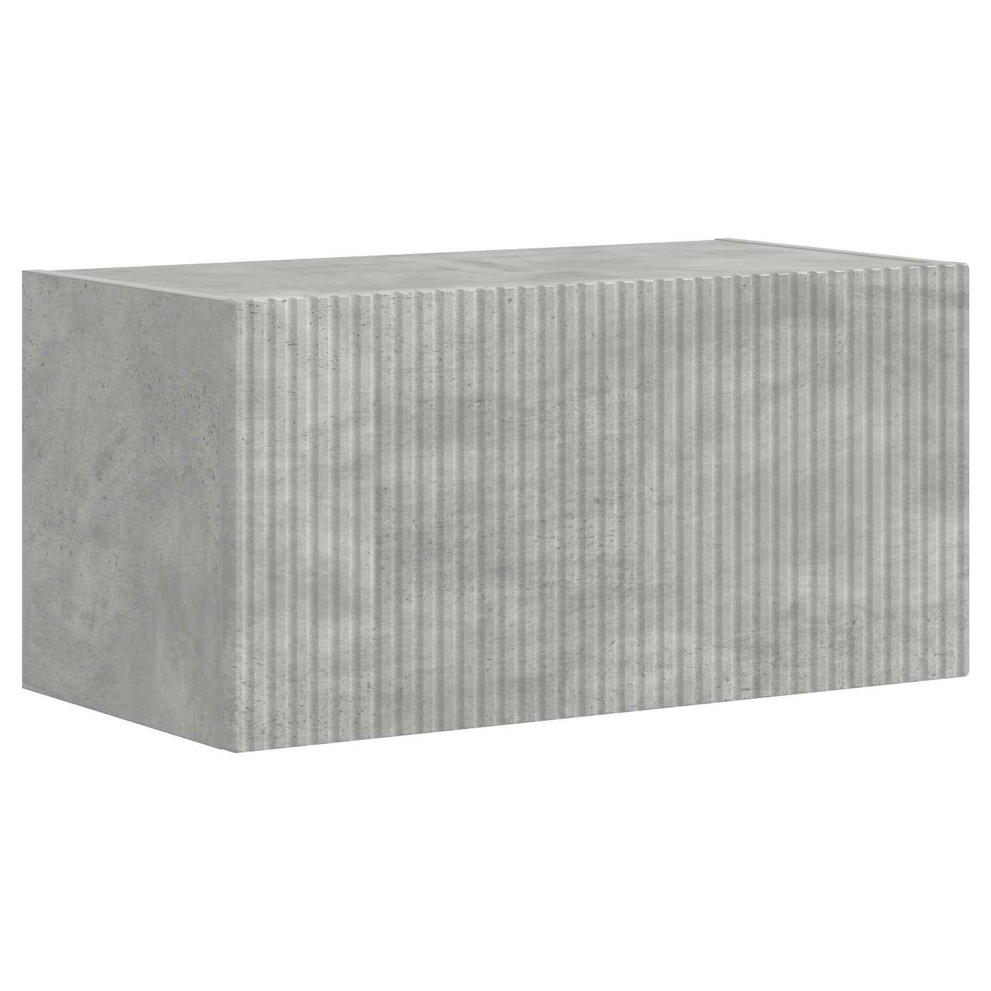 TV Cabinet Set Wall-mounted 4 pcs Concrete Grey Engineered Wood