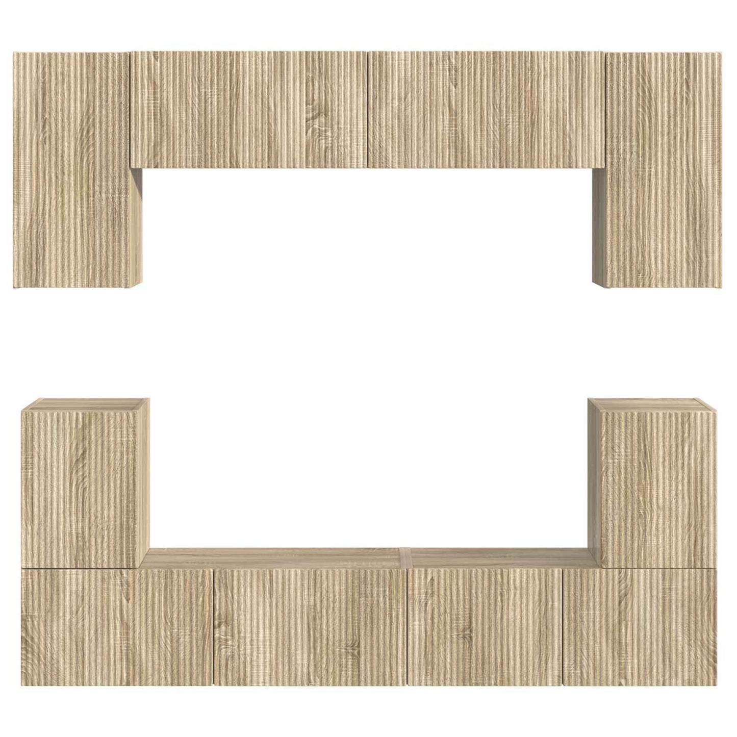 TV Cabinet Set 5 pcs Sonoma Oak Engineered Wood