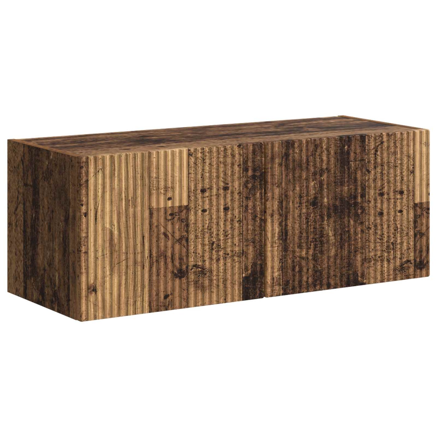 TV Cabinet Set Wall-mounted 6 pcs Old Wood Engineered Wood