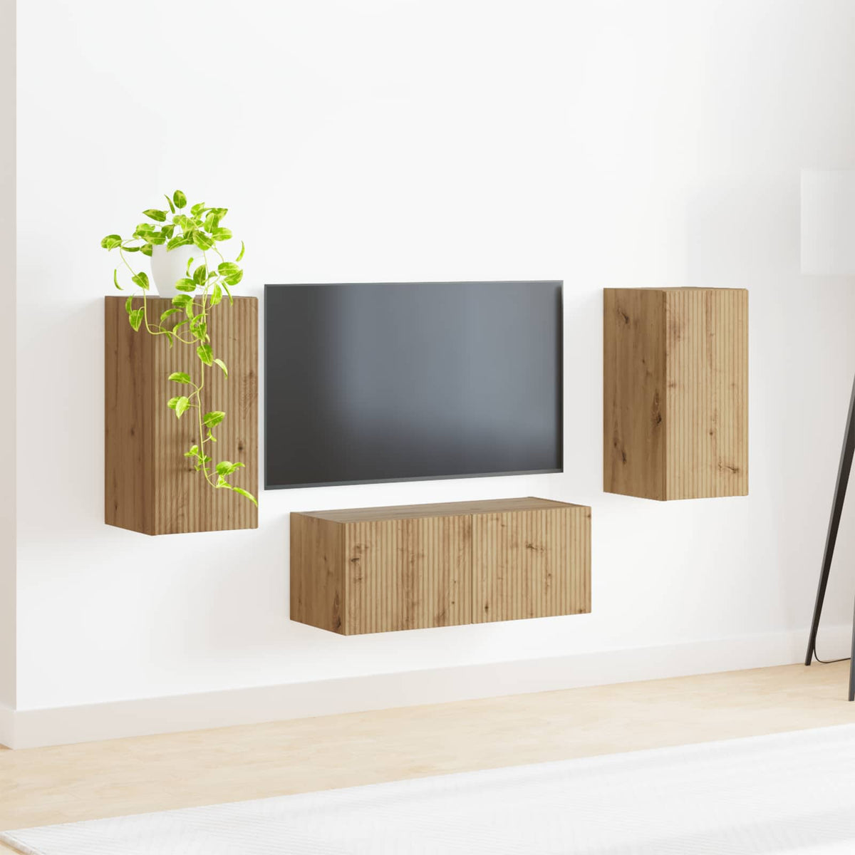 TV Cabinet Set 6 pcs Artisan Oak Engineered Wood