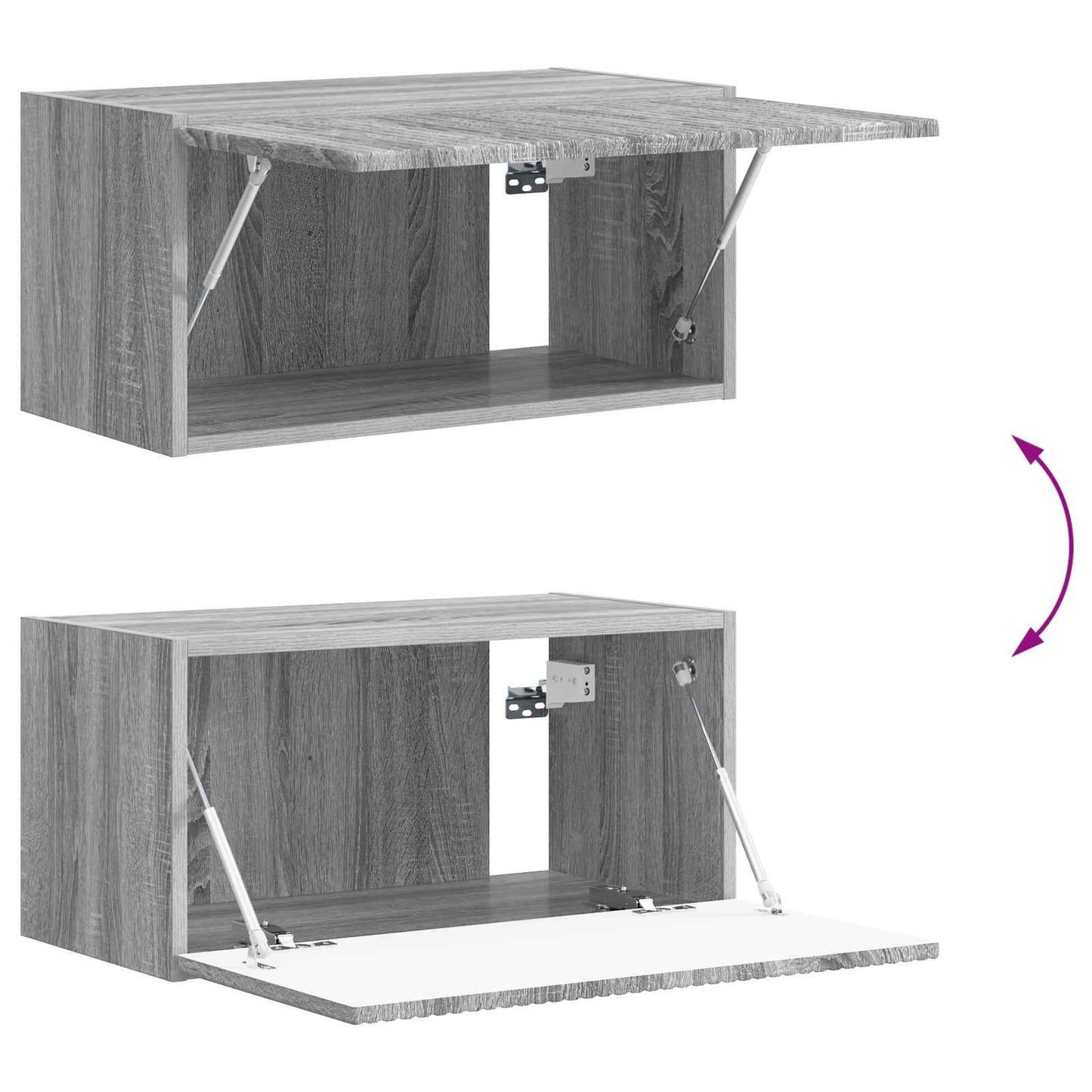 TV Cabinet Set Wall-mounted 5 pcs Grey Sonoma Engineered Wood
