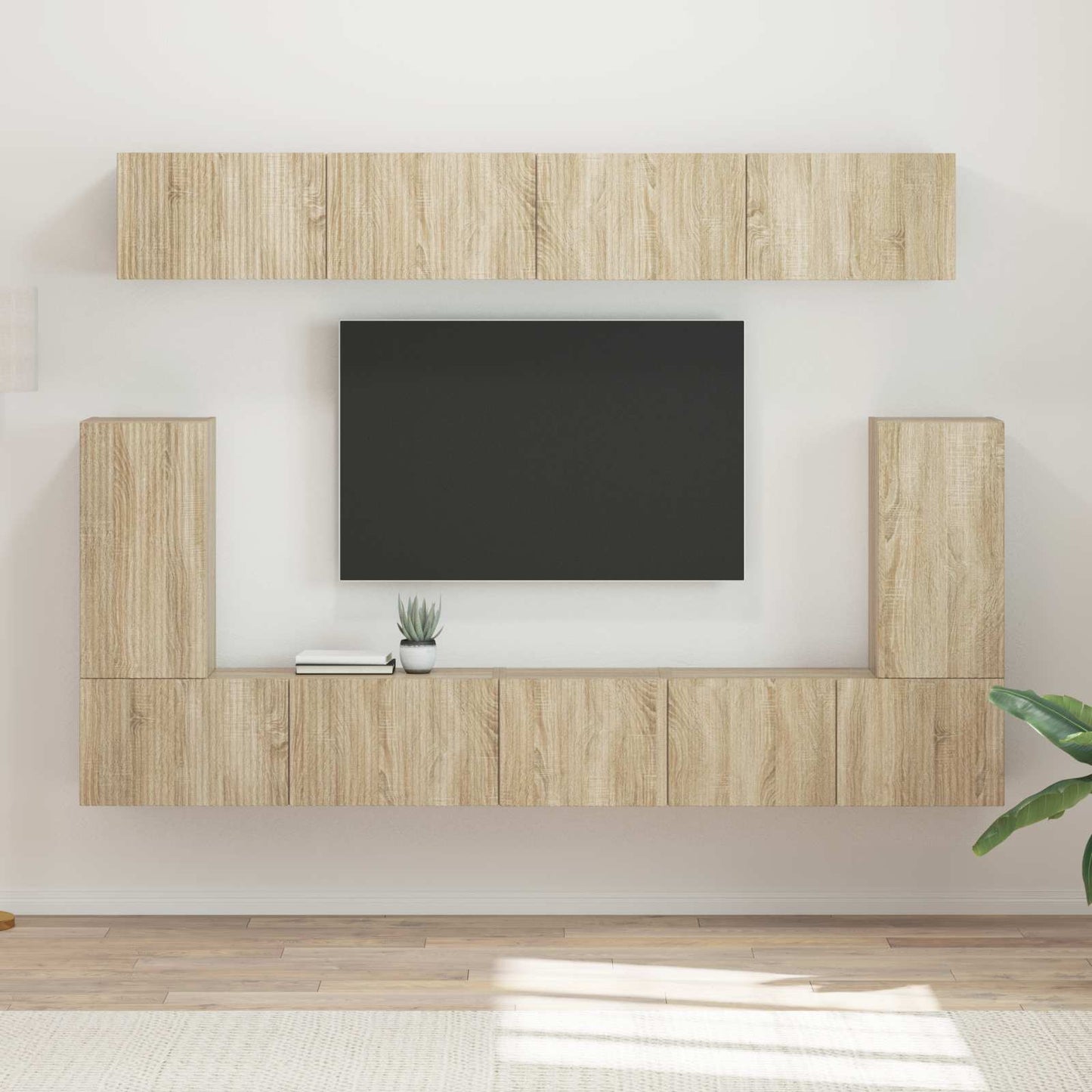 TV Cabinet Set 5 pcs Sonoma Oak Engineered Wood