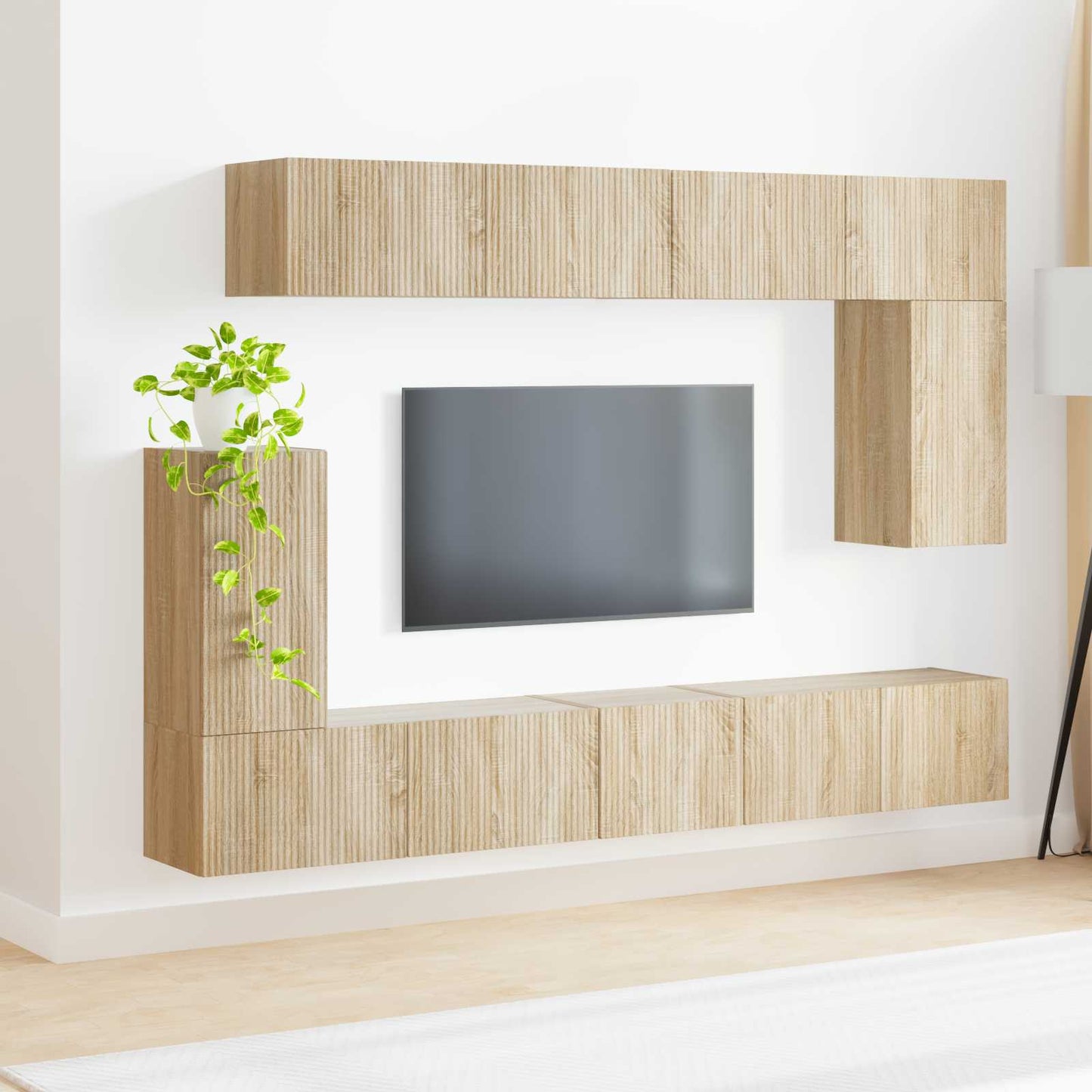 TV Cabinet Set 5 pcs Sonoma Oak Engineered Wood