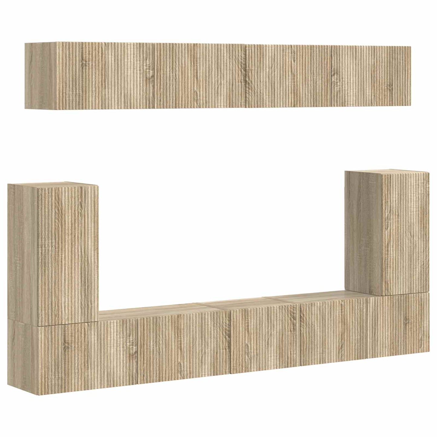 TV Cabinet Set 5 pcs Sonoma Oak Engineered Wood
