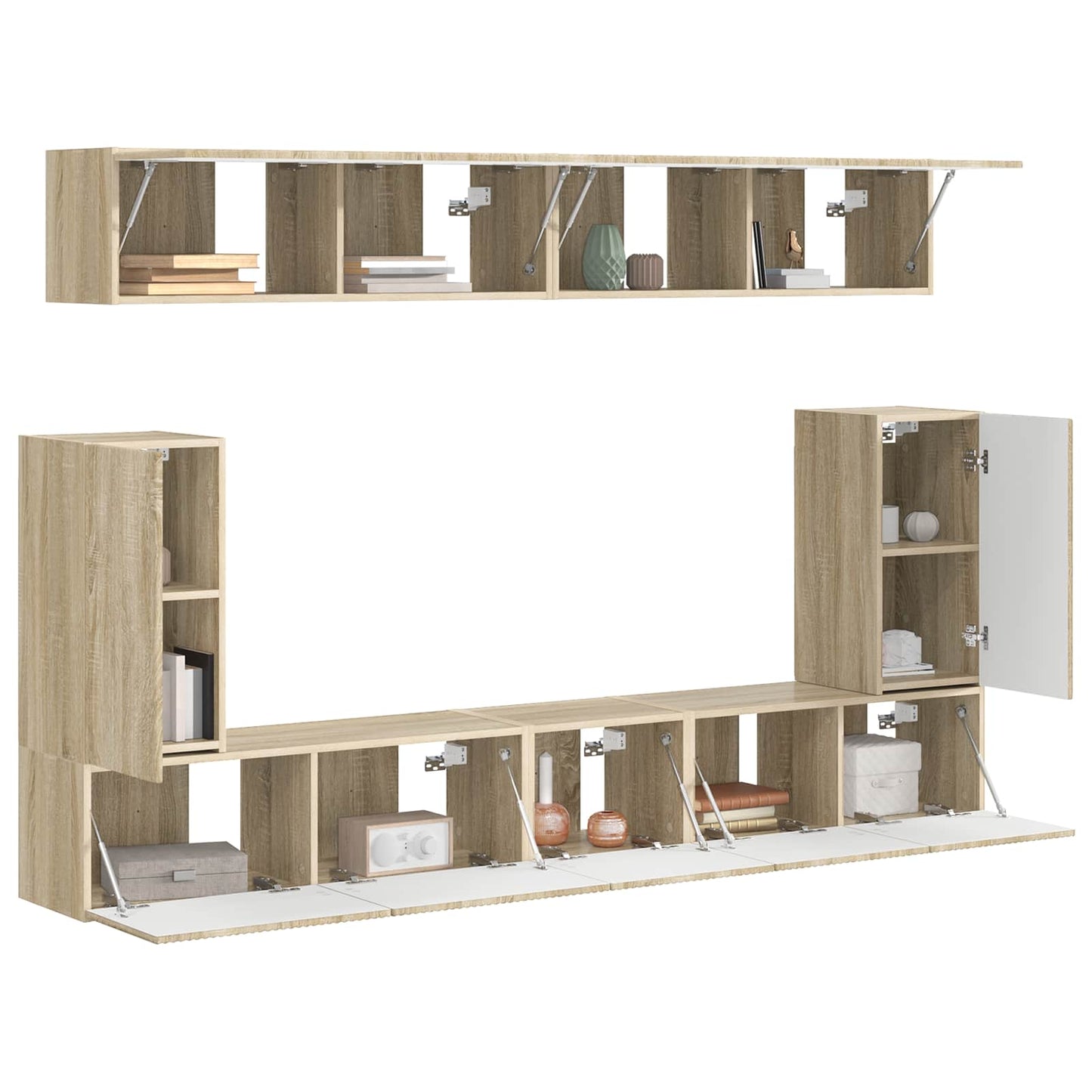 TV Cabinet Set 5 pcs Sonoma Oak Engineered Wood