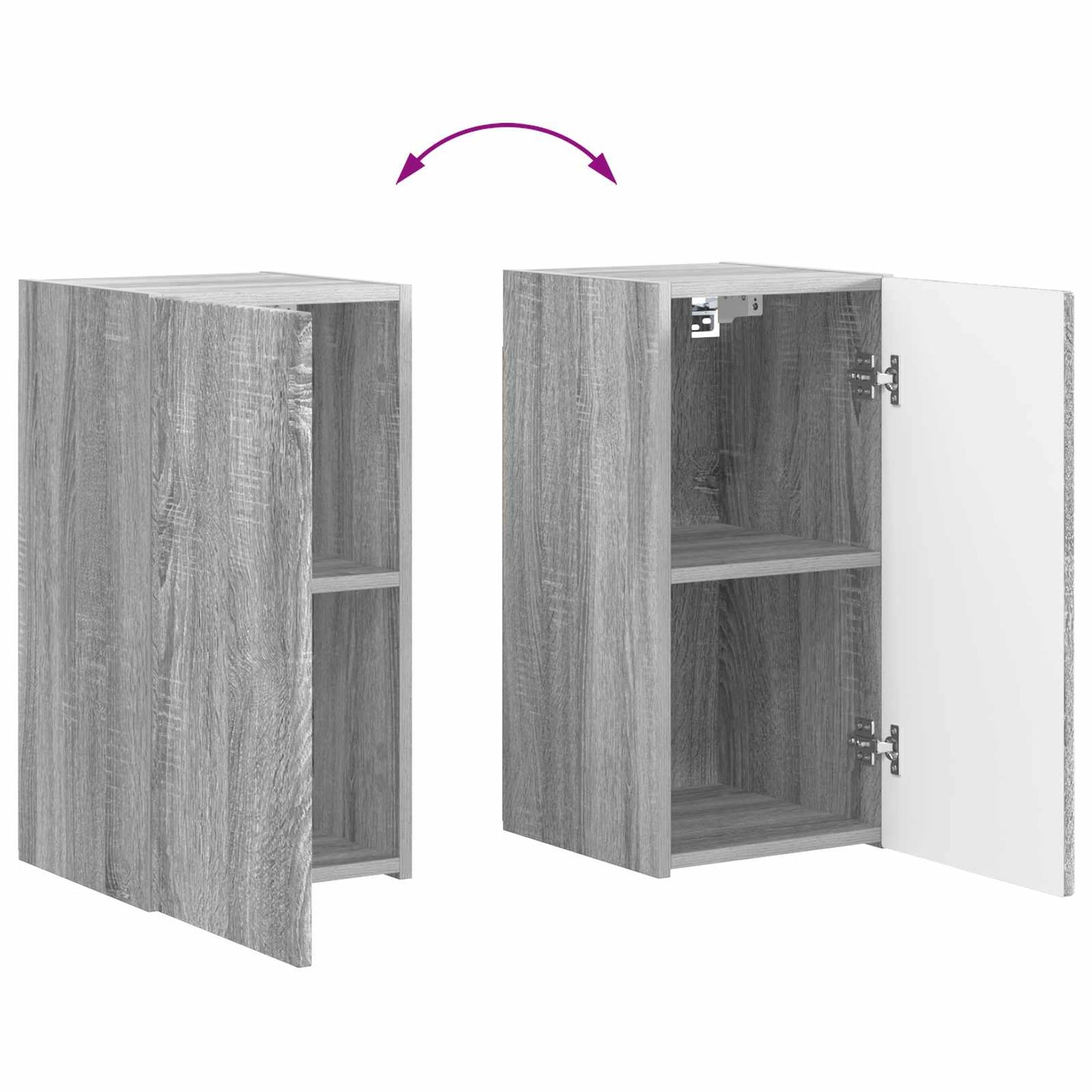 TV Cabinet Set 6 pcs Grey Sonoma Engineered Wood