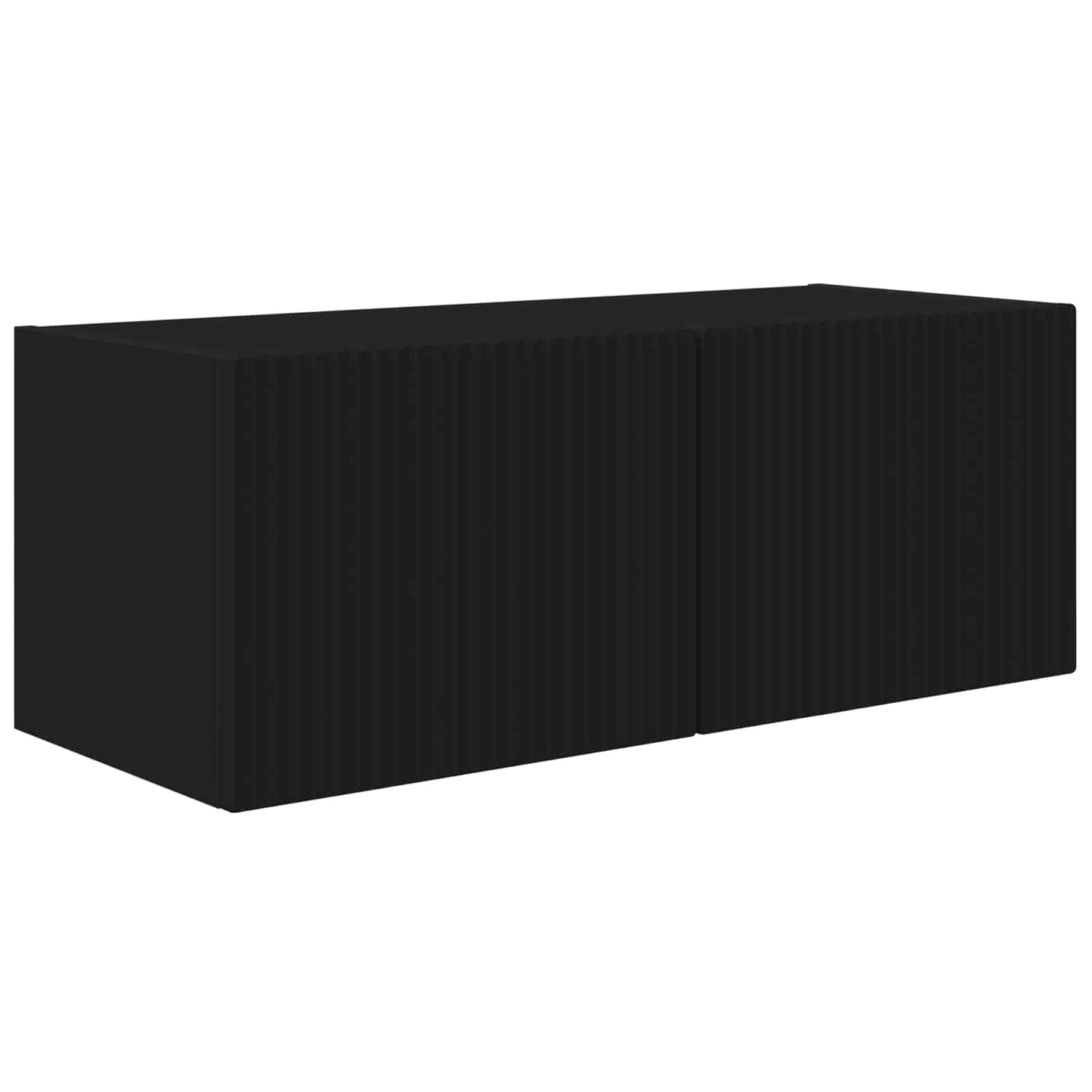 TV Cabinet 8 pcs Black