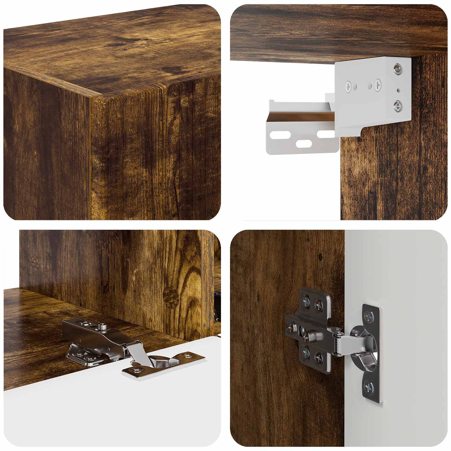 TV Cabinet 8 pcs Smoked Oak