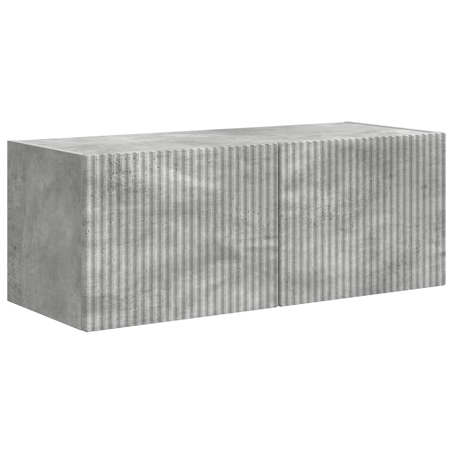 TV Cabinet Set 4 pcs Concrete Grey Engineered Wood