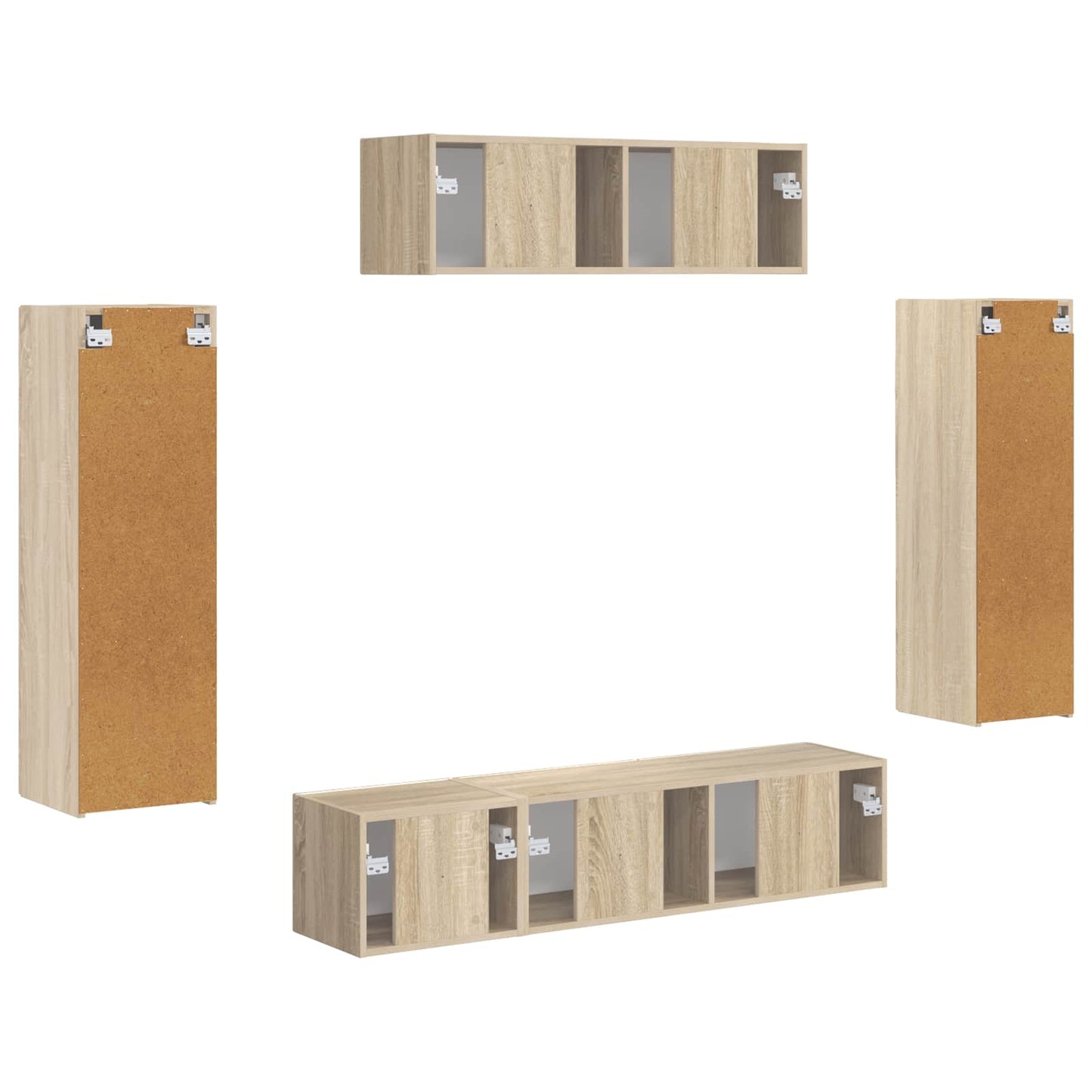 TV Cabinet 5 pcs Sonoma Oak