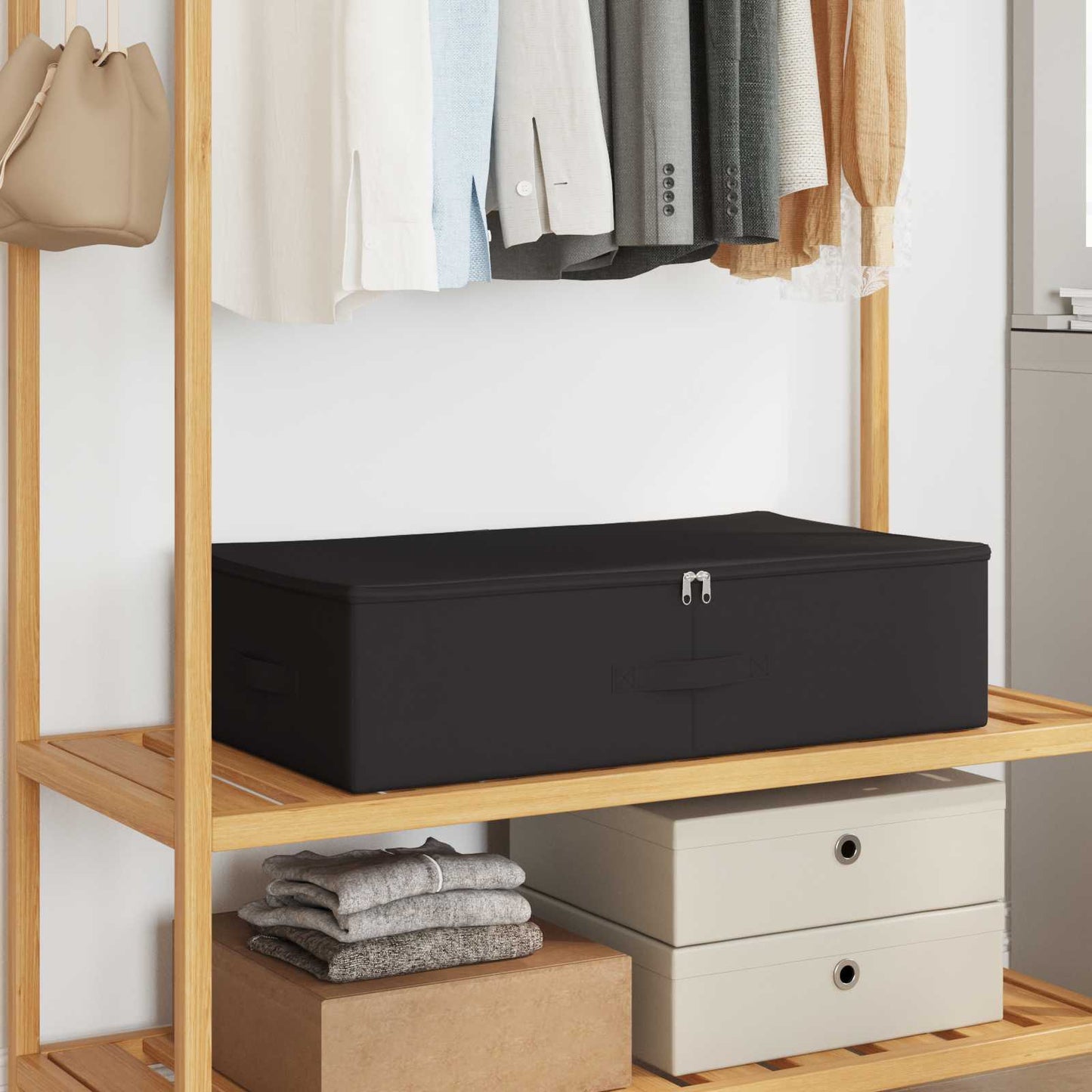 Storage Box 24 pcs Anthracite 70 x 40 x 18 cm Non-woven fabric