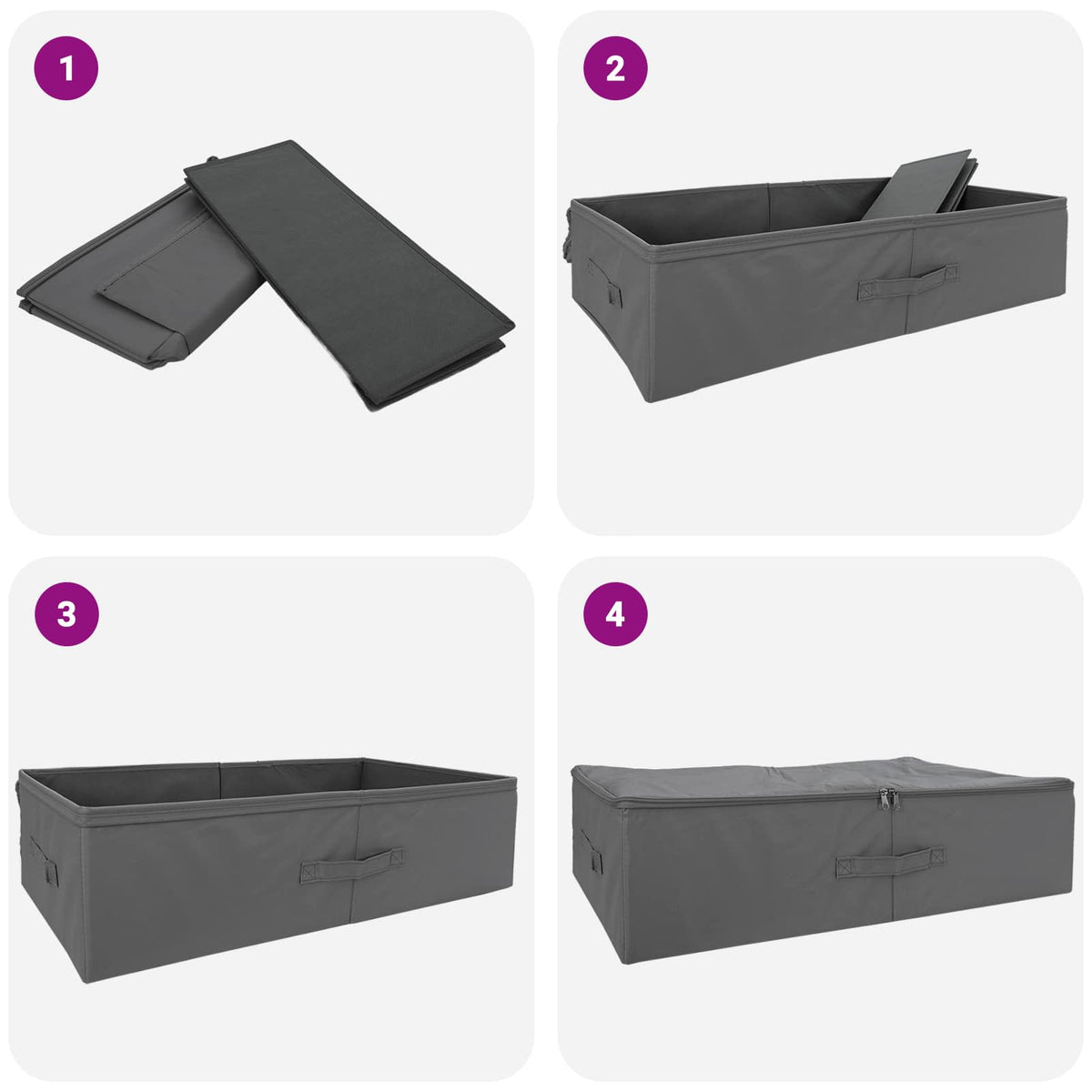 Storage Box 24 pcs Non-woven fabric 70 x 40 x 18 cm 50.4 L