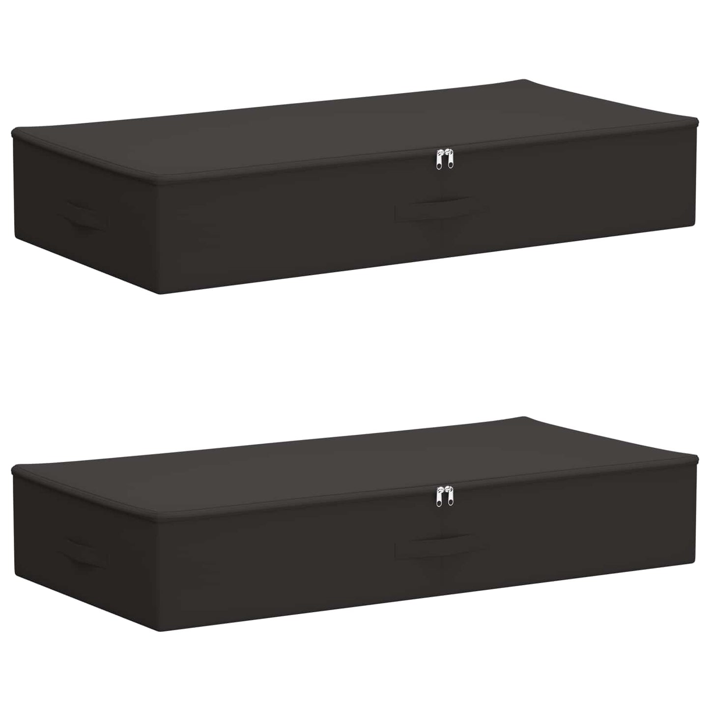 Storage Box 2 pcs Anthracite 90 x 48 x 15 cm Non-woven fabric