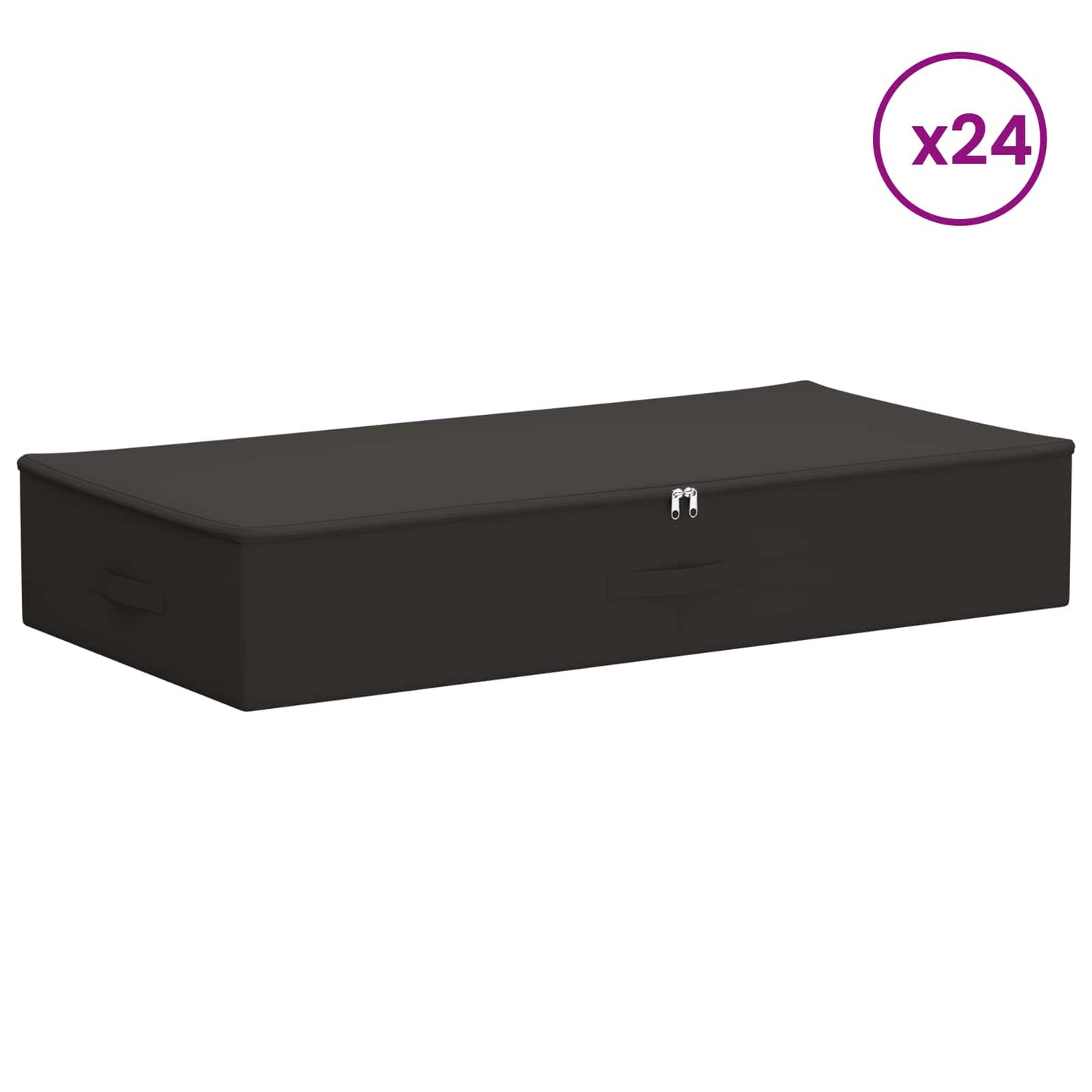 Storage Box 24 pcs Anthracite 90 x 48 x 15 cm Non-woven fabric