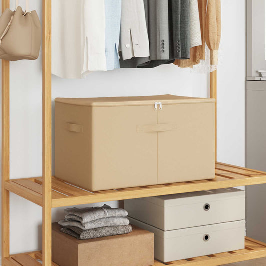 Storage Box 24 pcs Cream 55 x 35 x 32 cm Non-woven fabric
