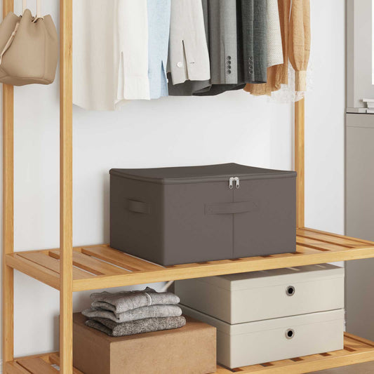 Storage Box Grey 43 x 34 x 23 cm Non-woven fabric